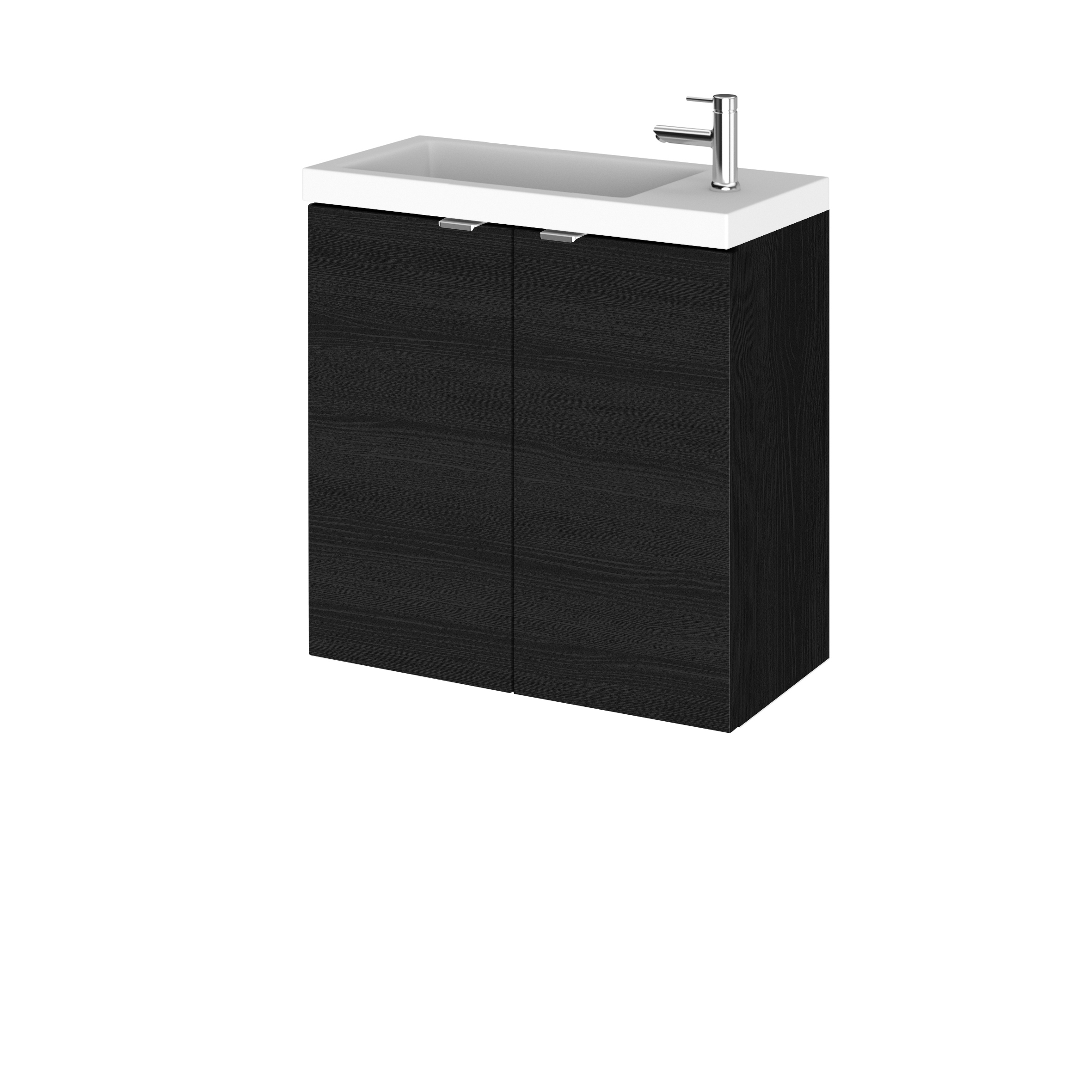 Hudson Reed Fusion Charcoal Black 500mm Vanity Unit and Basin CBI638