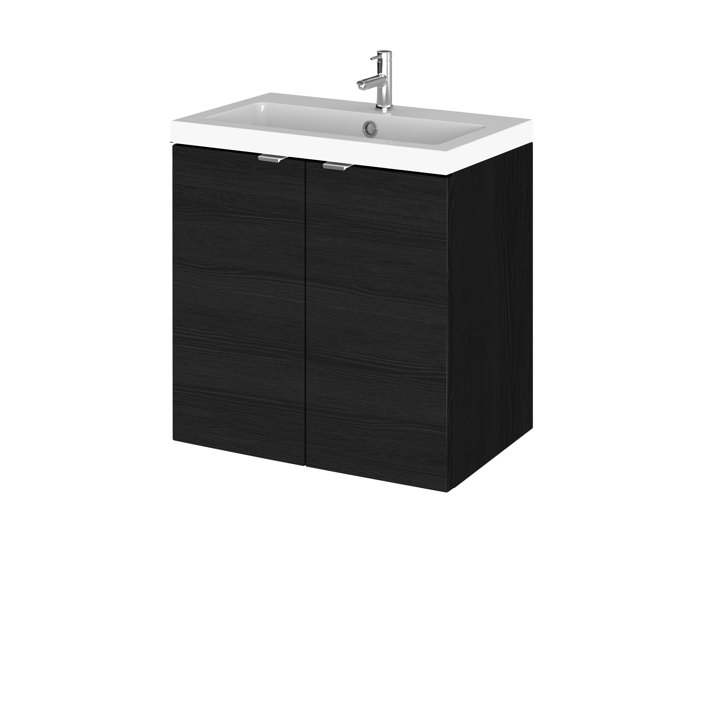 Hudson Reed Fusion Charcoal Black 500mm Vanity Unit and Basin CBI640