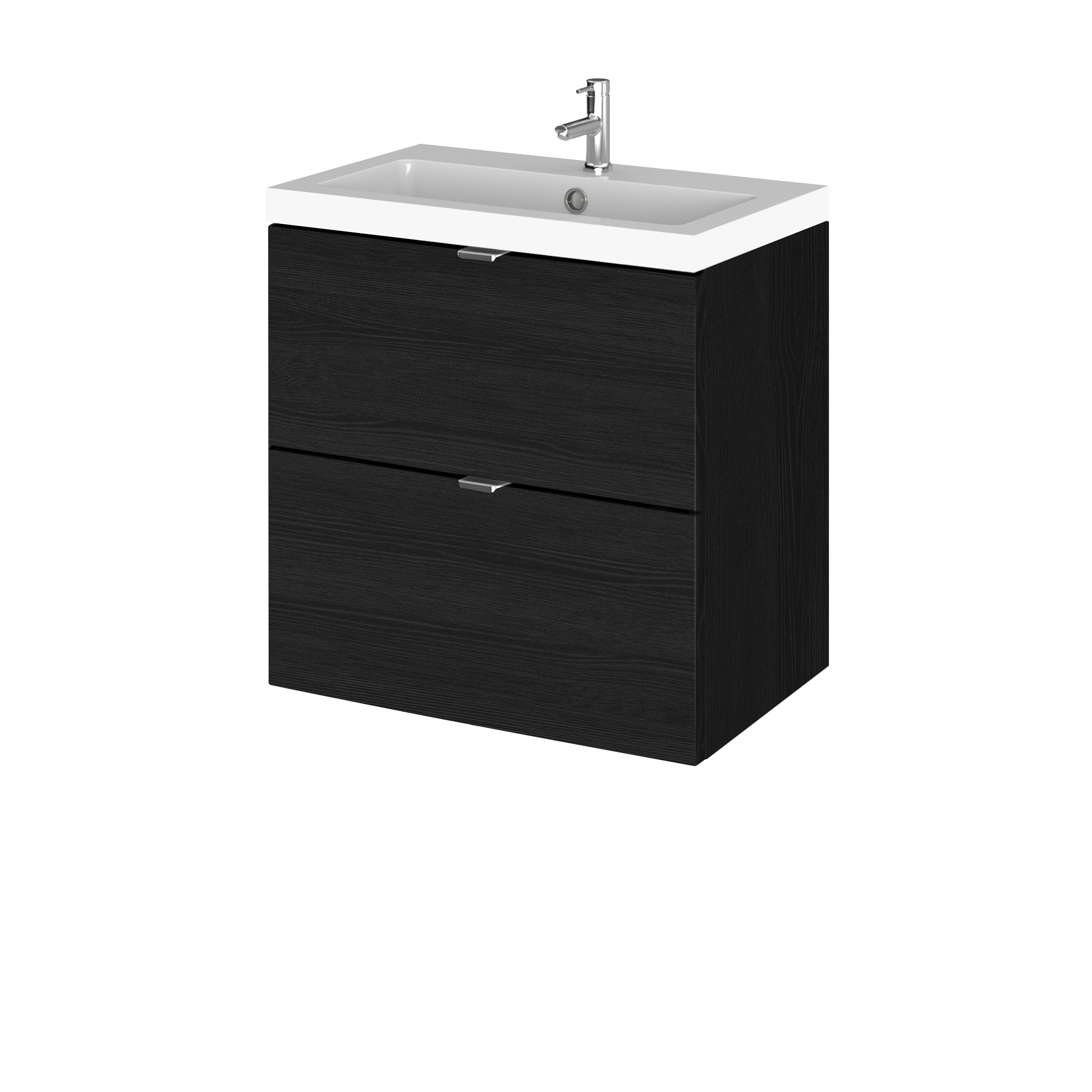 Hudson Reed Fusion Charcoal Black 500mm Vanity Unit and Basin CBI641