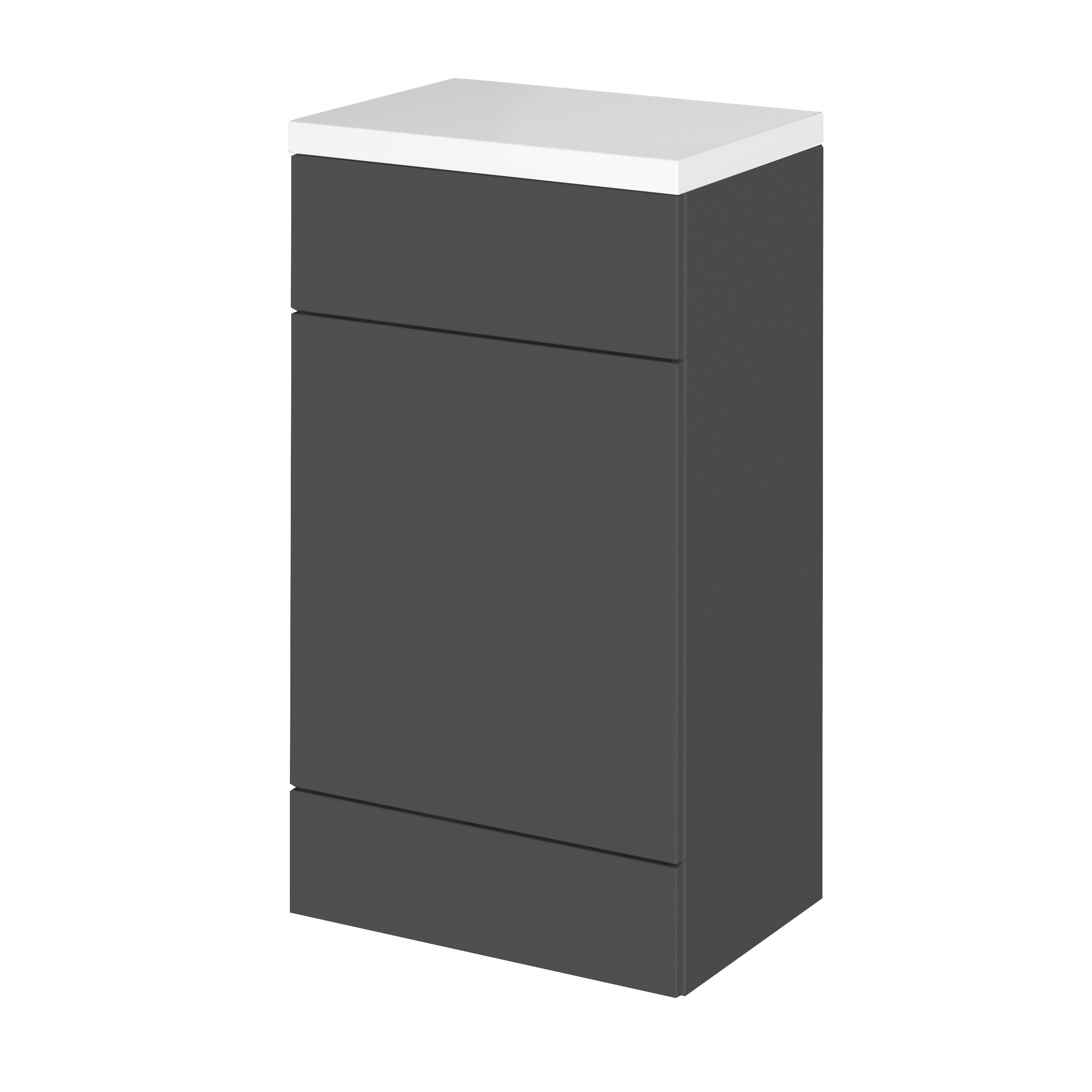 Hudson Reed Fusion Gloss Grey WC Unit and Top CBI905