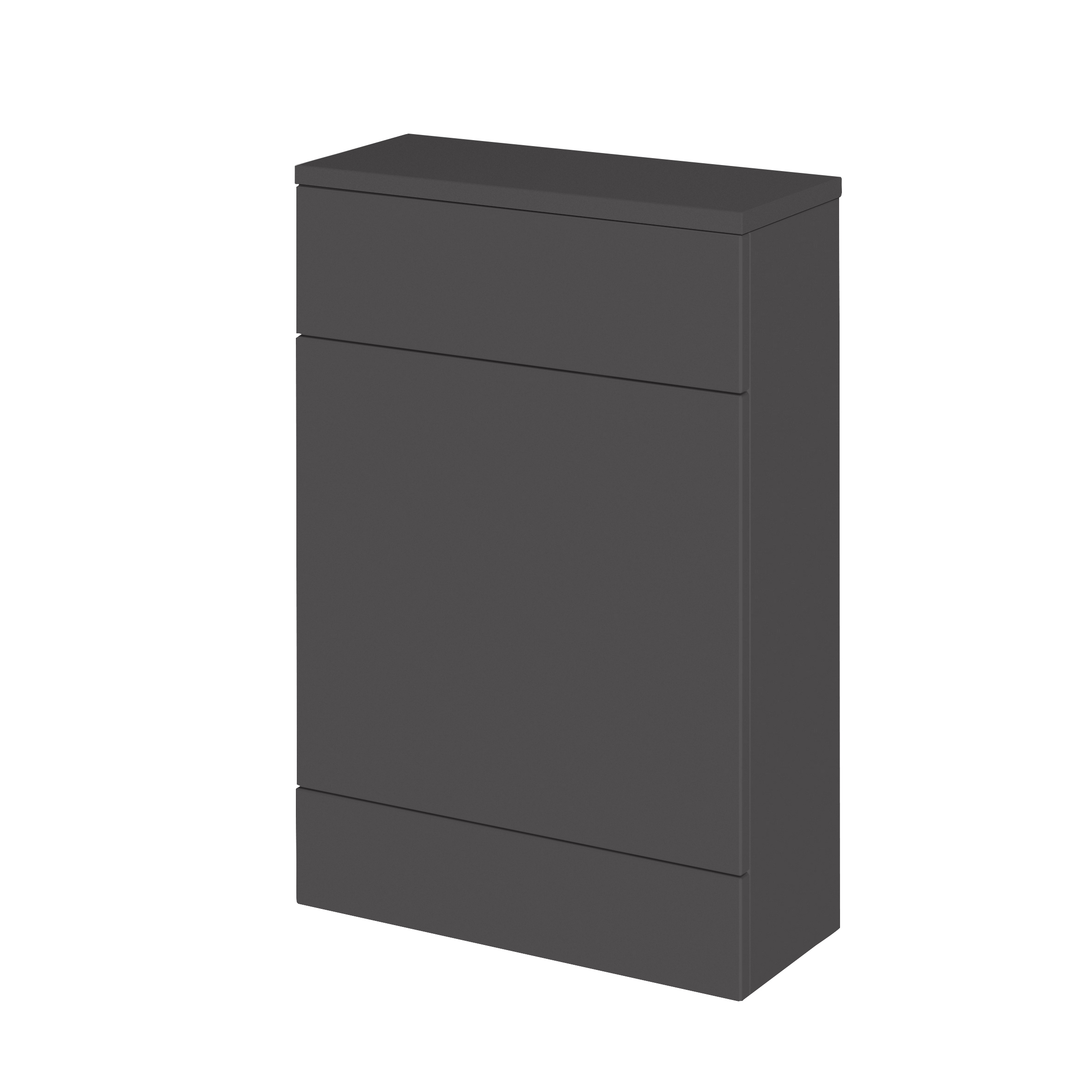 Hudson Reed Fusion Gloss Grey 600mm Compact WC Unit and Co ordinating Top CBI919A