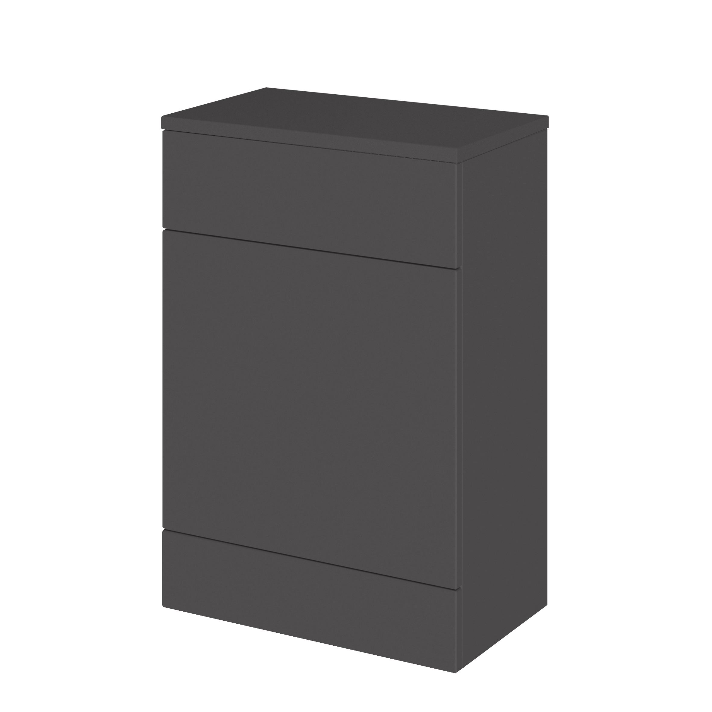 Hudson Reed Fusion Gloss Grey 600mm WC Unit and Co ordinating Top CBI920A