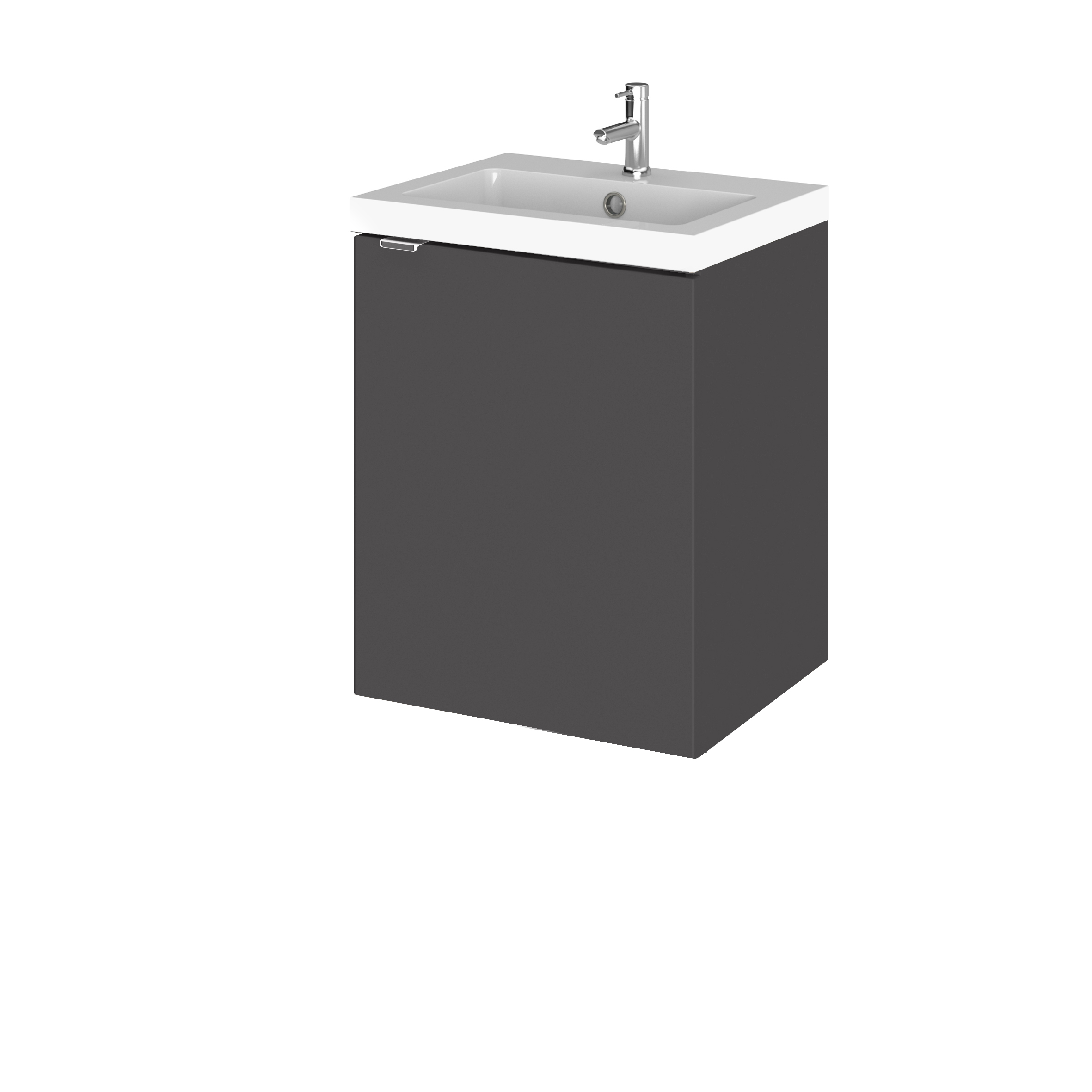 Hudson Reed Fusion Gloss Grey 400mm Vanity Unit and Basin CBI939