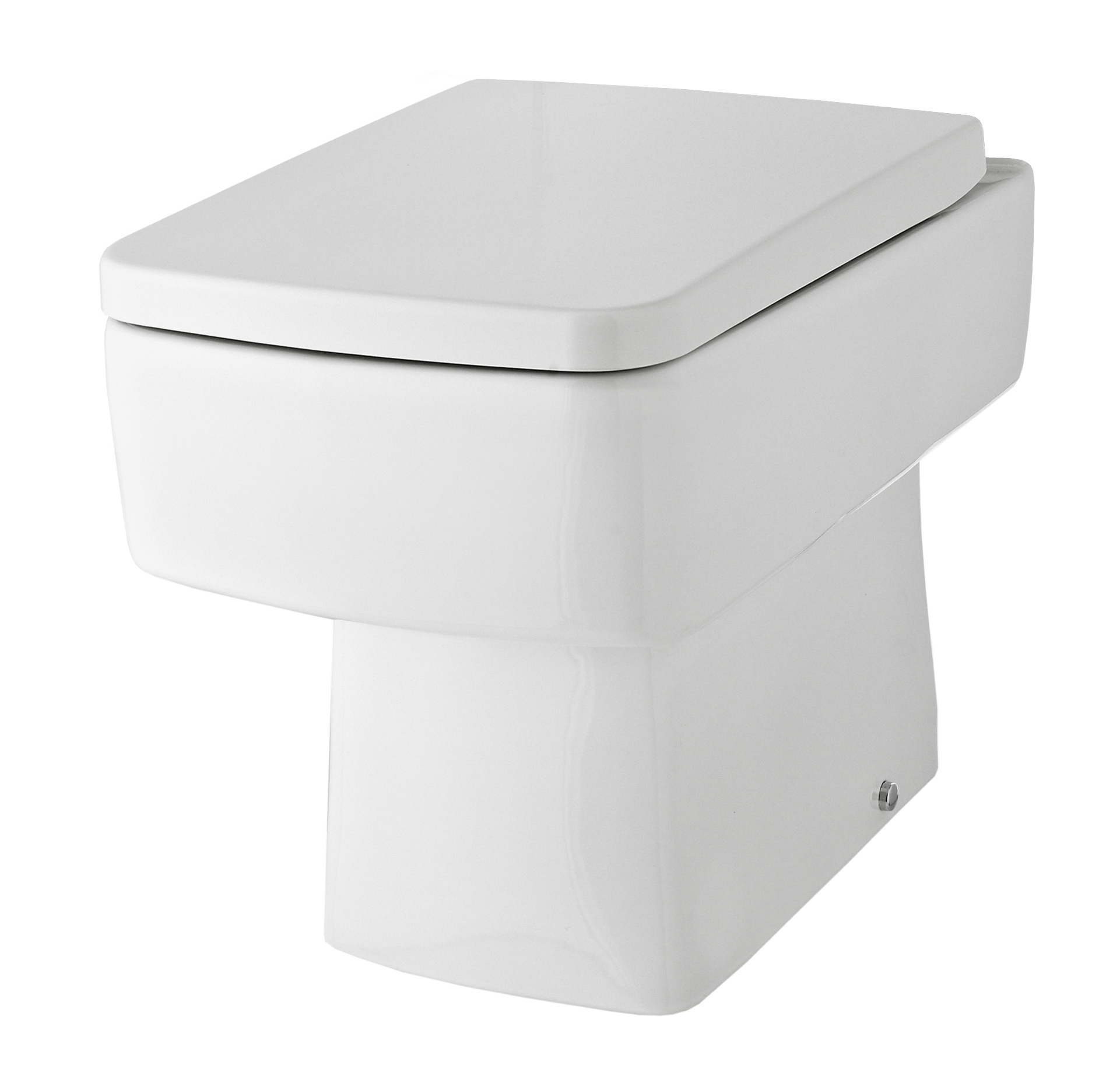 Hudson Reed Back to Wall Toilet Gloss White Pan and Seat CBL006