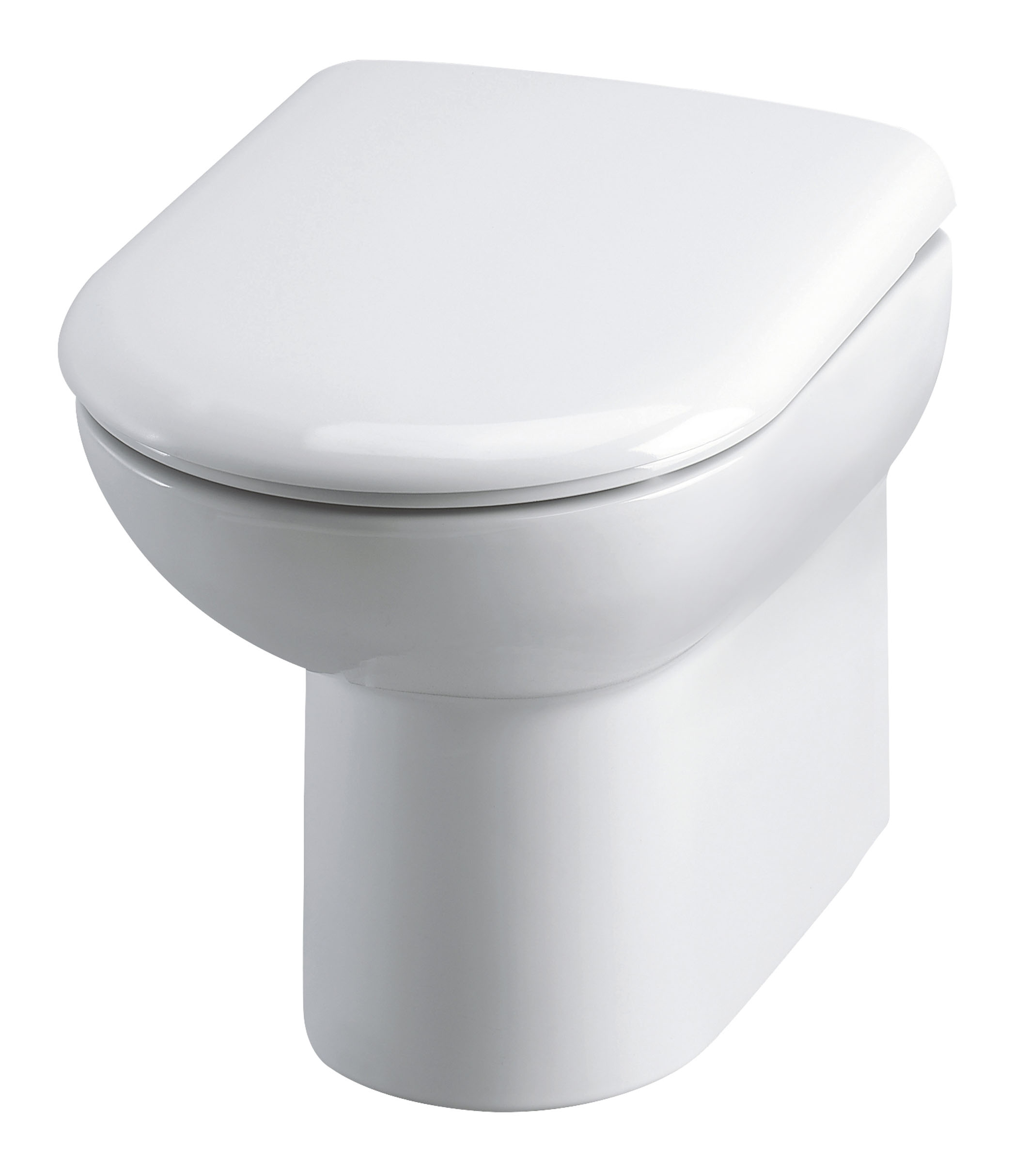 Hudson Reed Back to Wall Toilet Gloss White Pan and Seat CBW001
