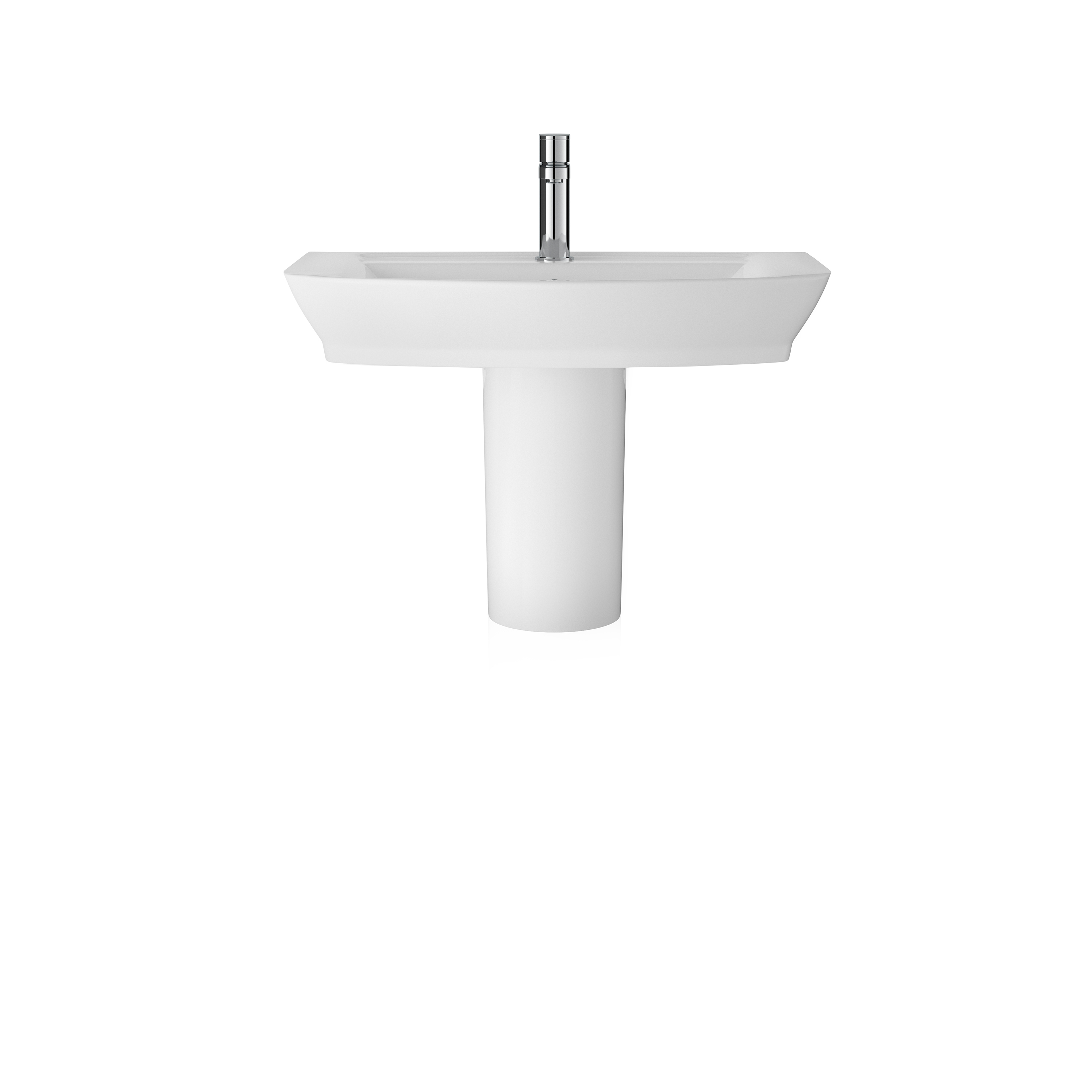 Hudson Reed Maya White 850mm Basin and Semi Pedestal CCL007