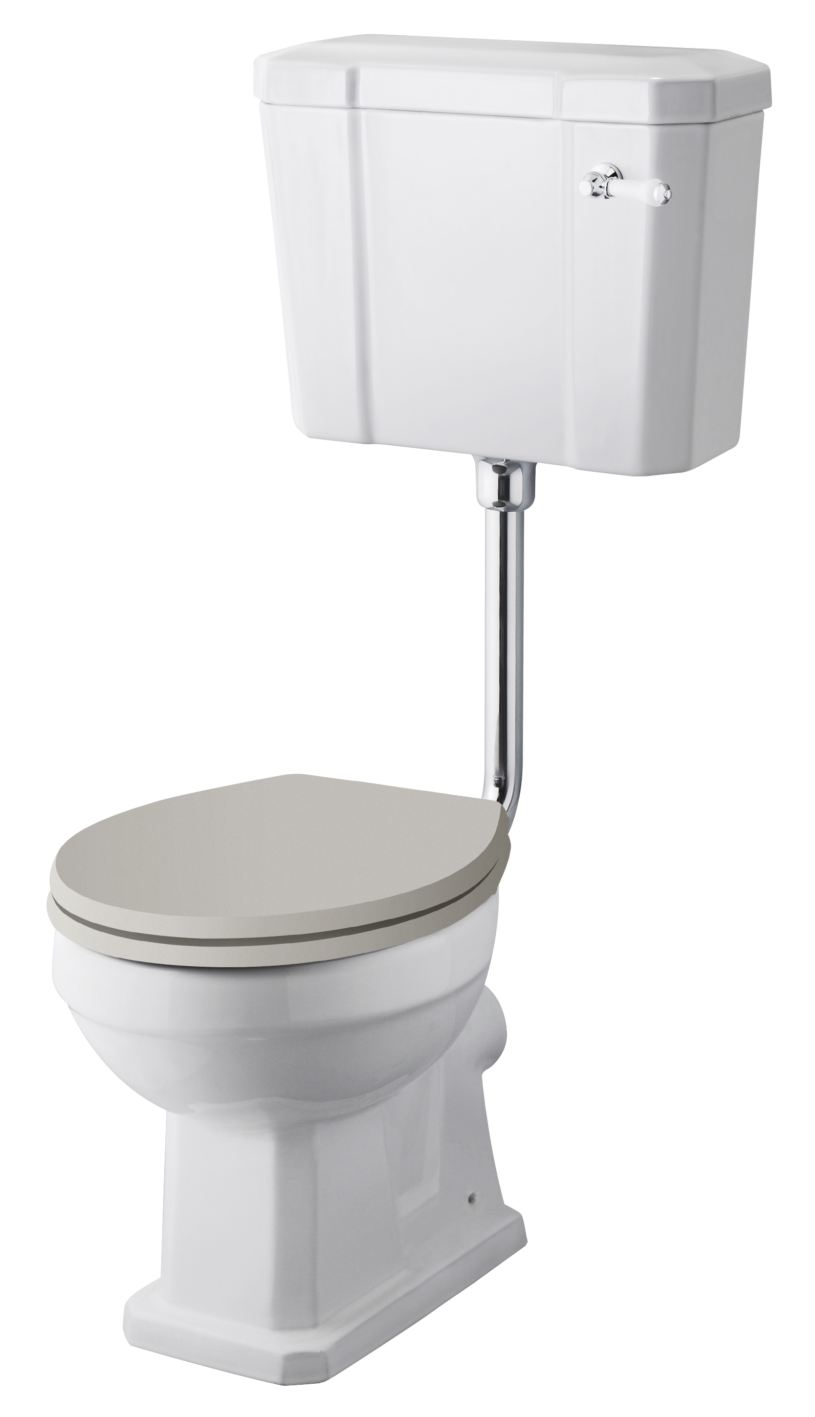 Hudson Reed Richmond Gloss White Comfort Height Low Level WC and Flush Pipe CCR034