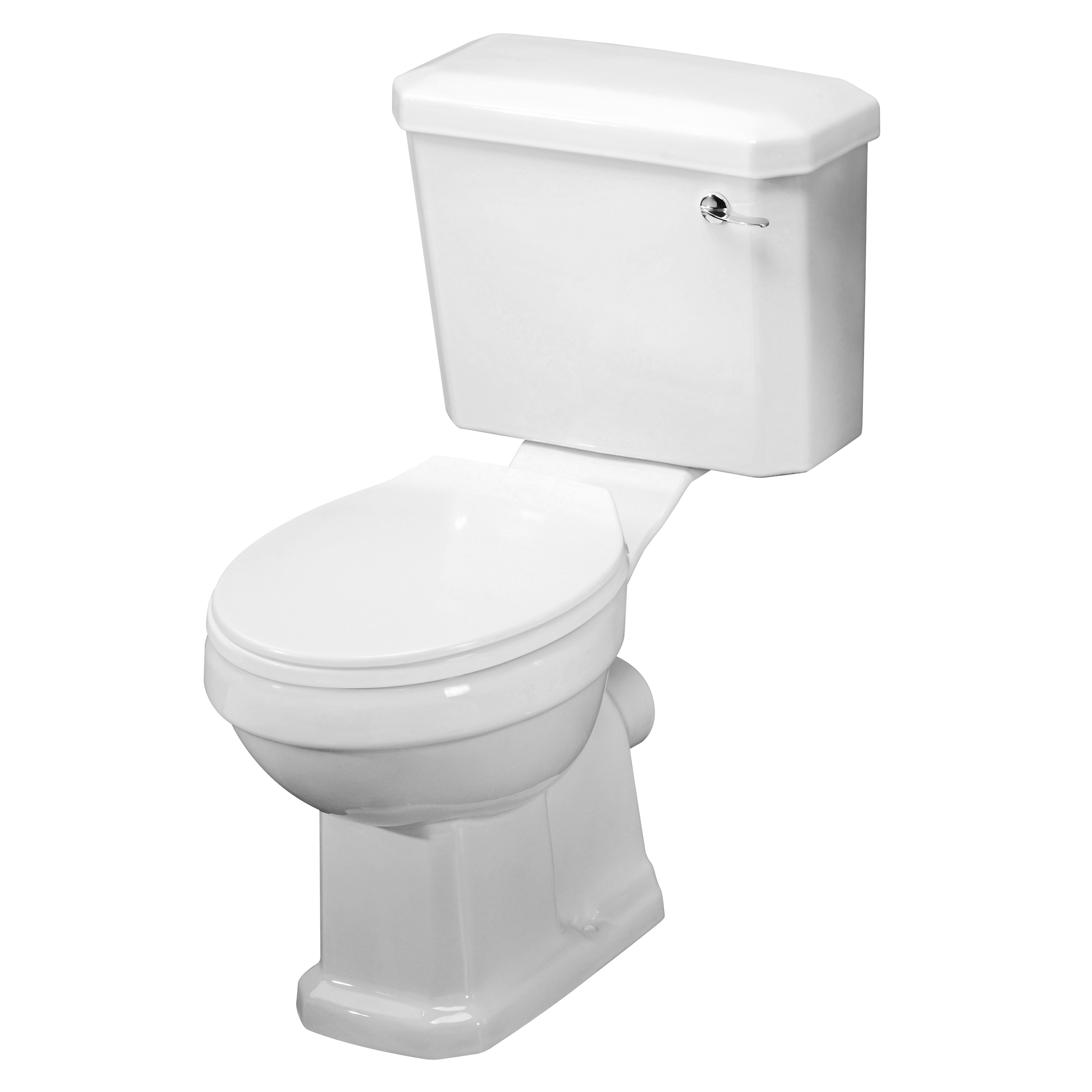 Nuie Carlton White Close Coupled Pan Cistern and Seat CCT003