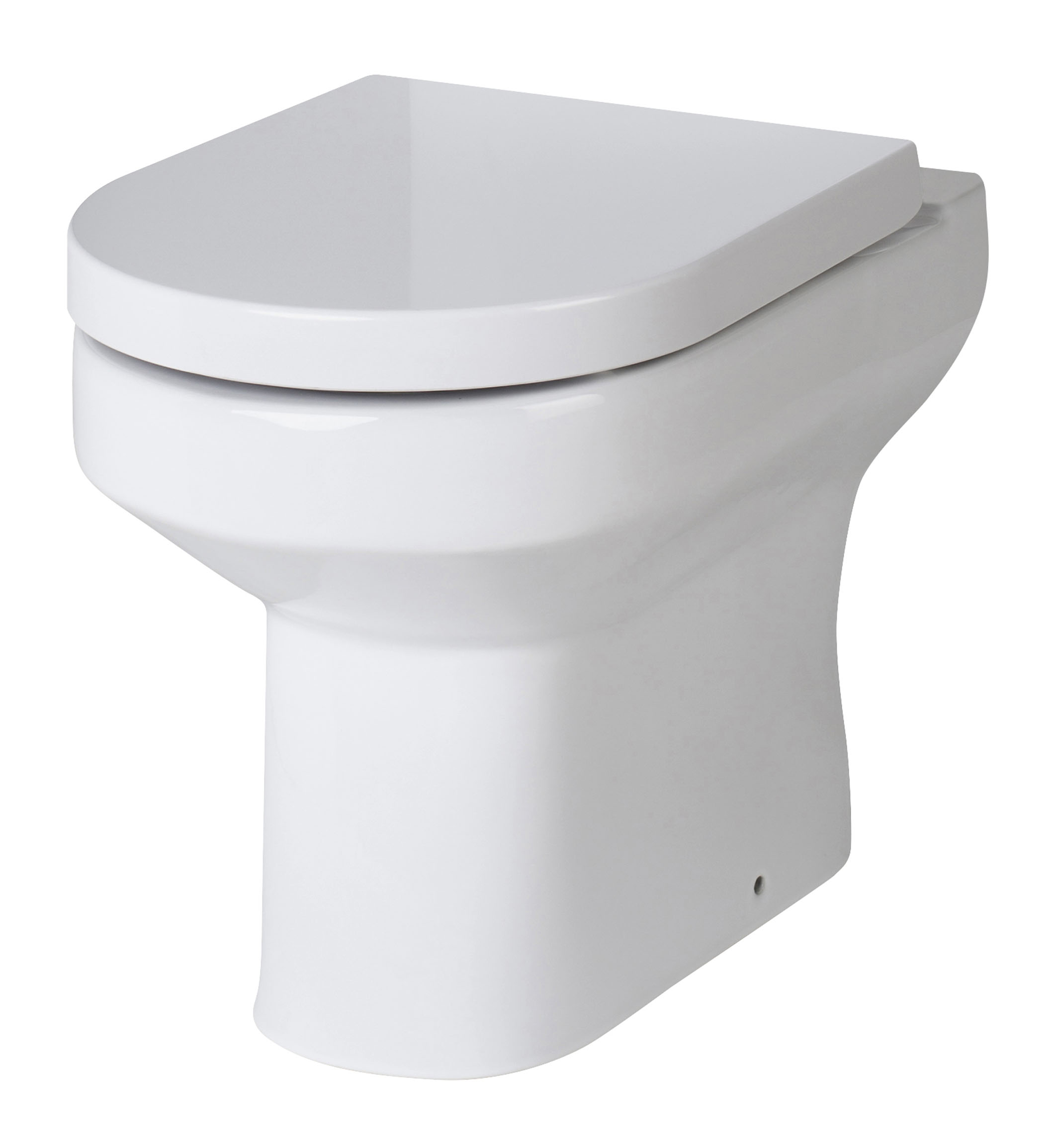 Hudson Reed Back to Wall Toilet Gloss White Pan and Seat CHM005