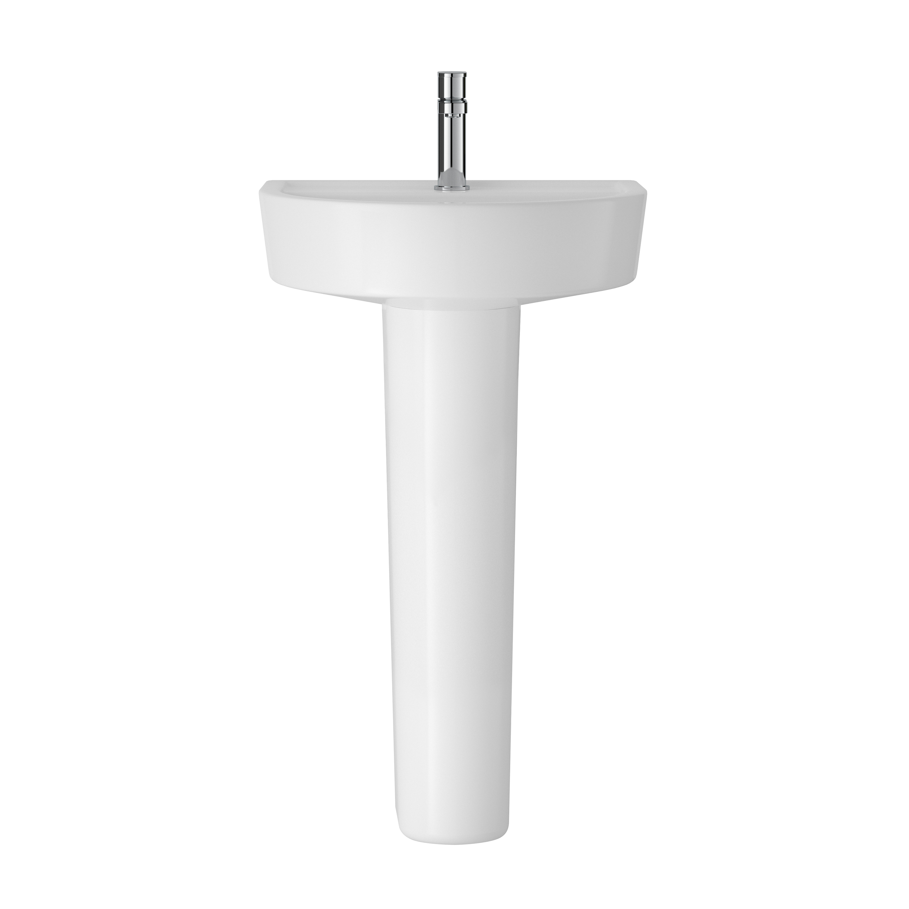Hudson Reed Luna White 520mm Basin and Pedestal CMA003