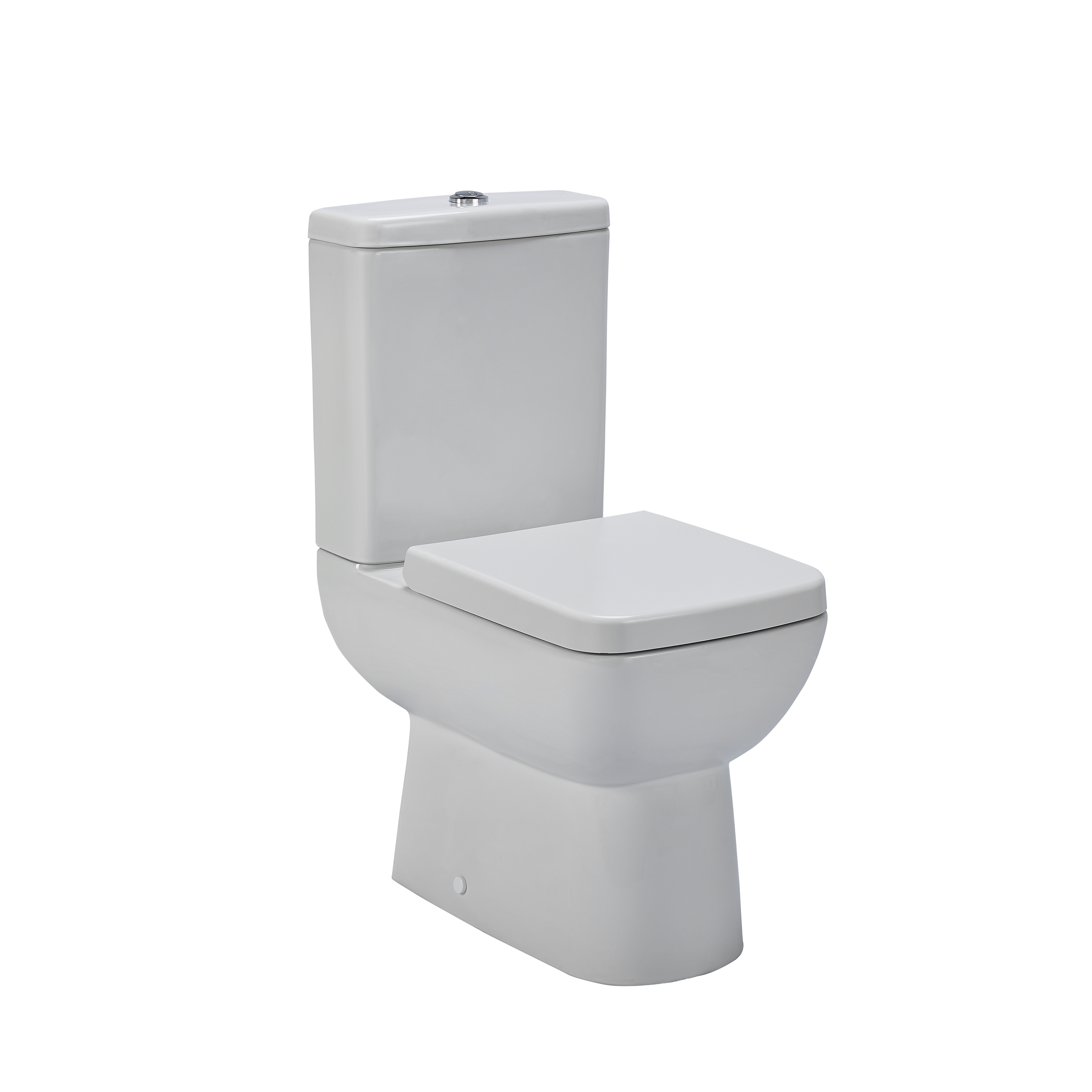 Nuie Ambrose White Compact Semi Flush to Wall WC CPC020