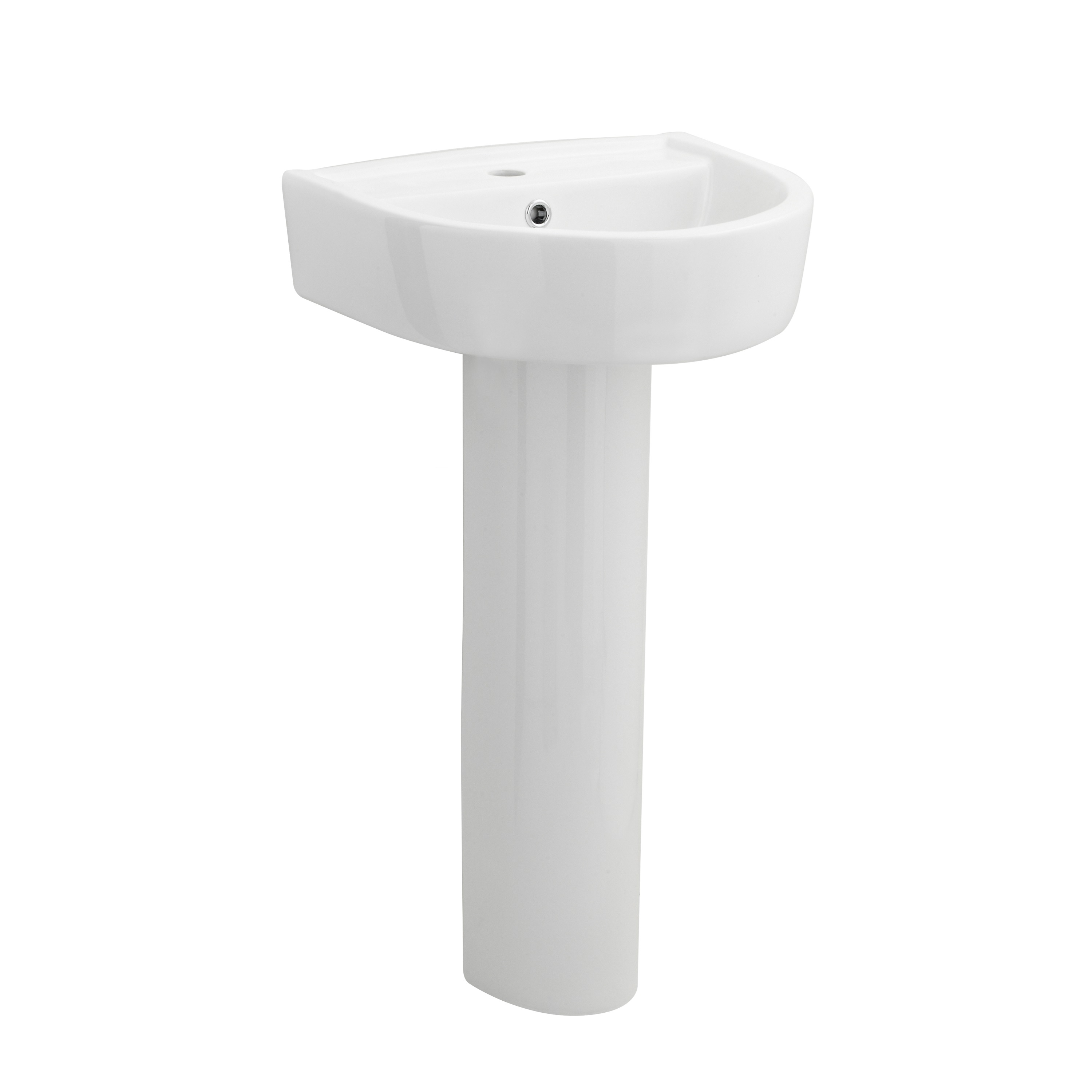 Nuie Provost White 420mm Basin and Pedestal CPV001