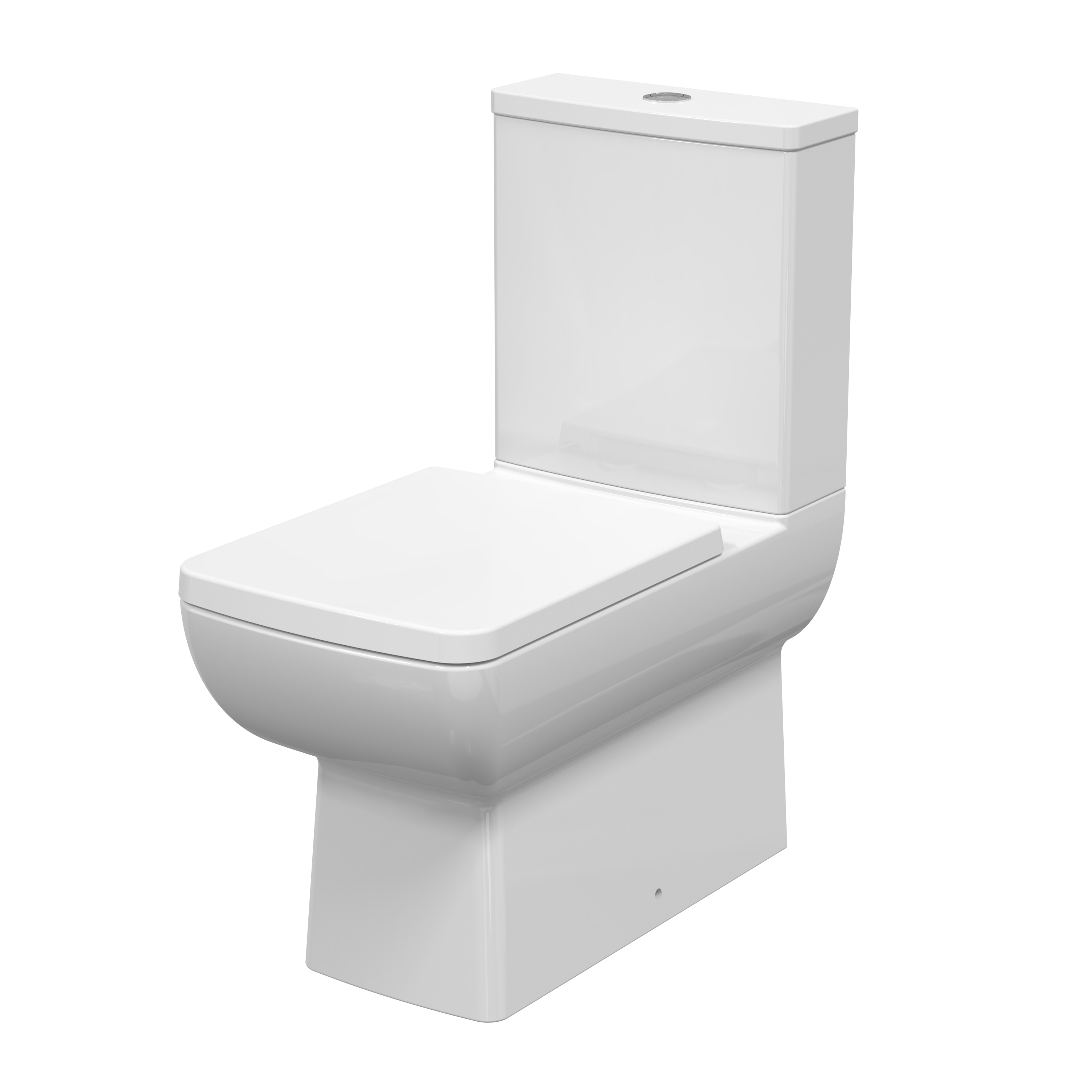 Nuie Cleo White Flush to Wall Pan and Cistern CSS007