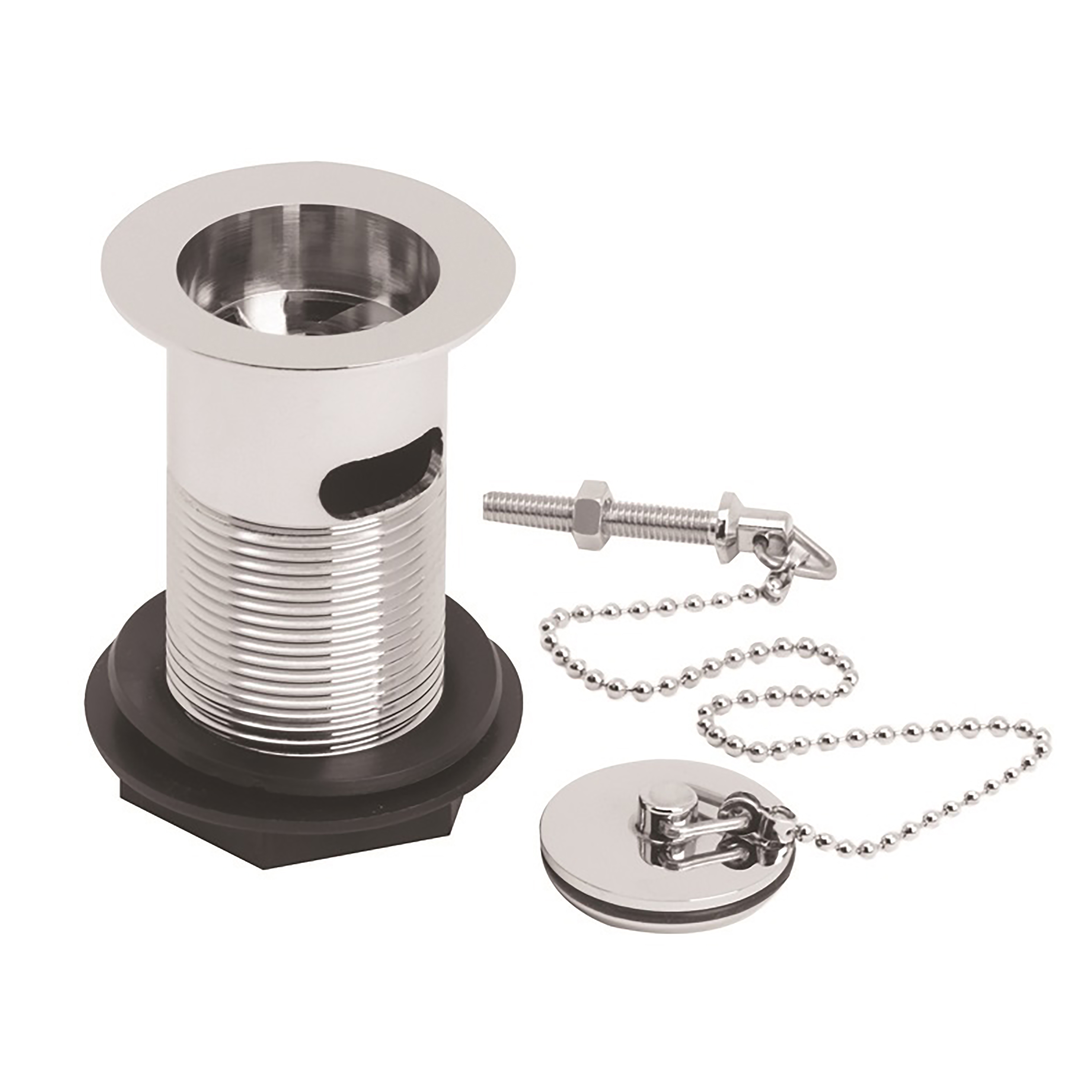 Hudson Reed Nuie Chrome Basin Plug and Chain E314