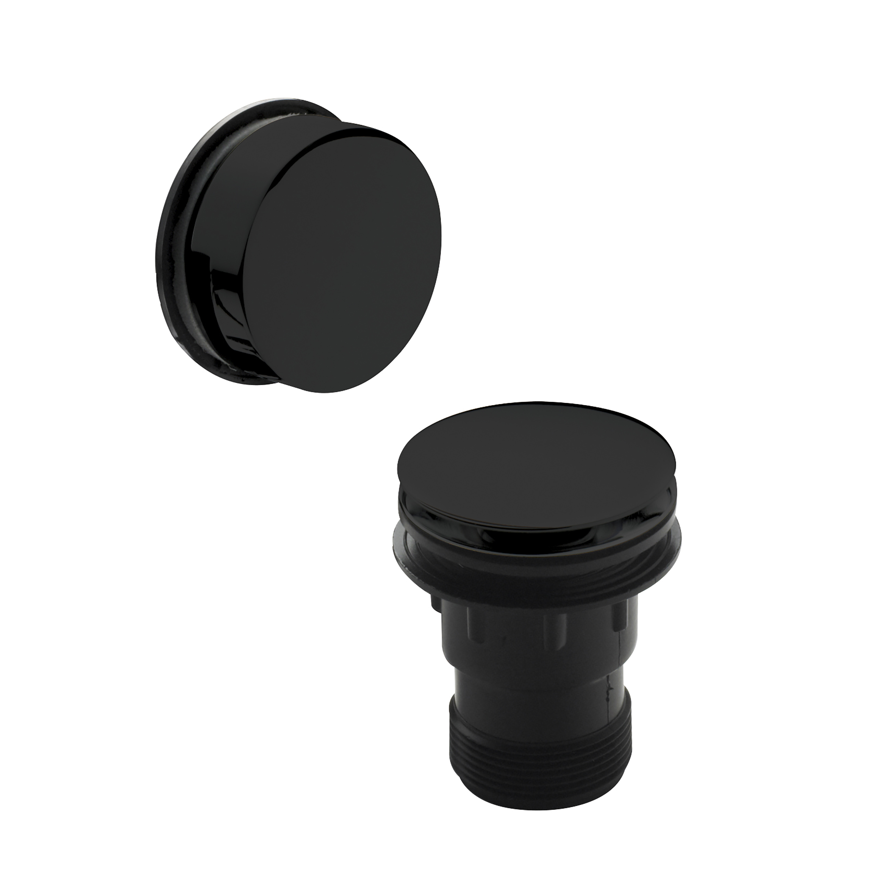 Hudson Reed Nuie Black Click Clack Bath Waste with Easyclean Removable Grid E427