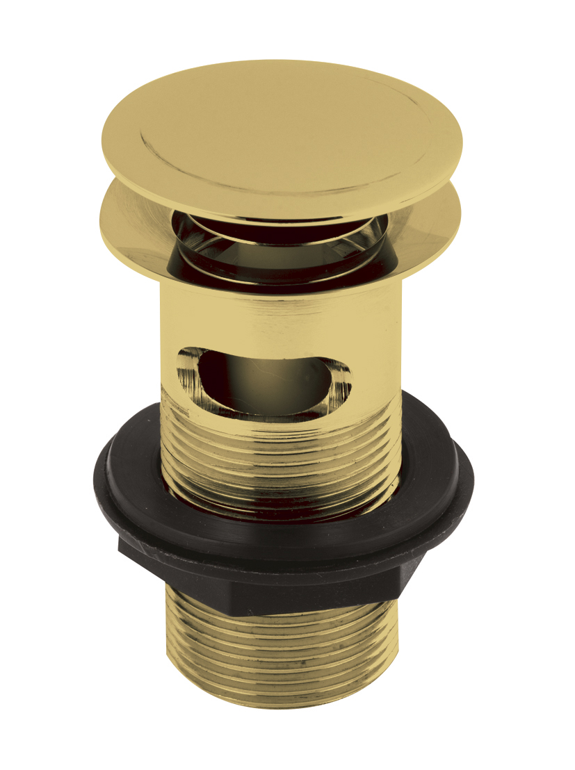 Hudson Reed Nuie Brushed Brass Push Button Basin Waste ER807
