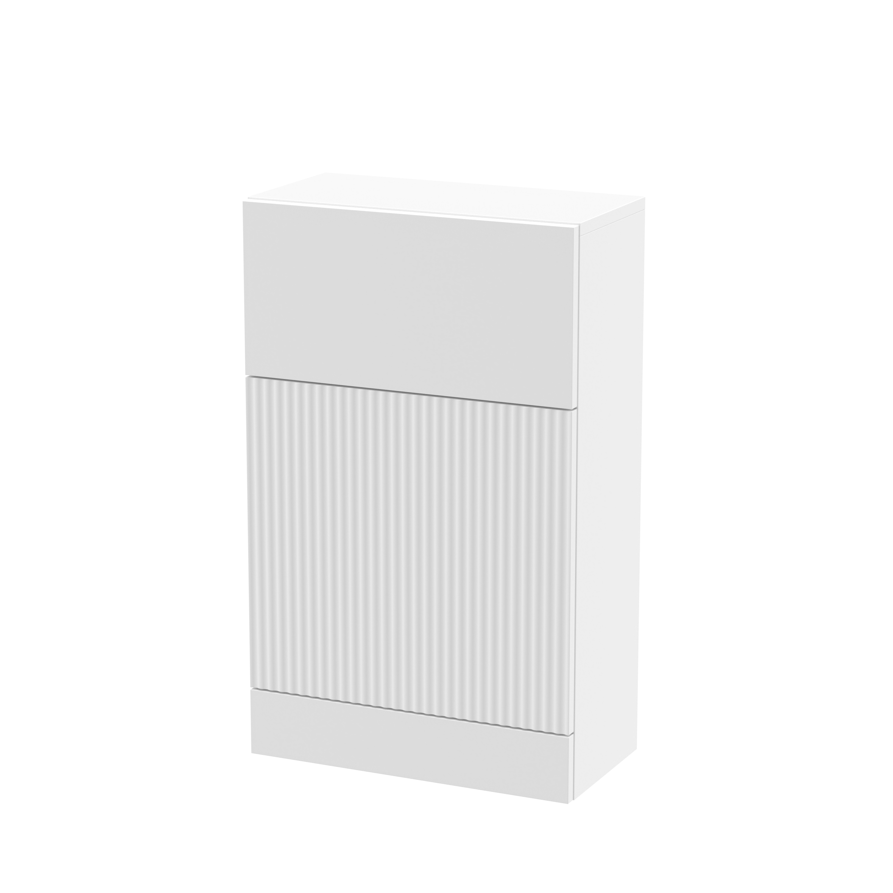 Hudson Reed Fluted Satin White 500mm WC Unit FLU141