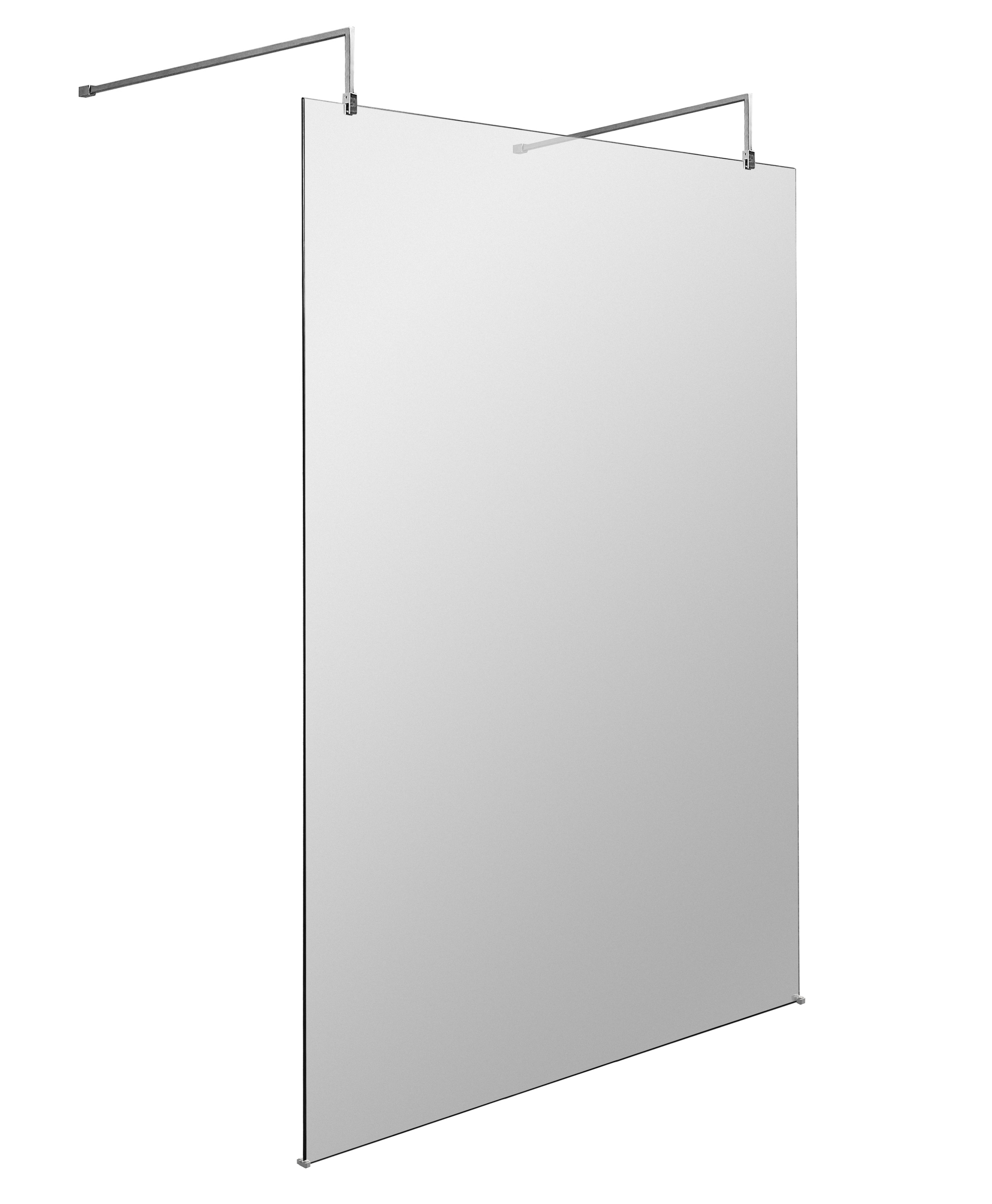 Hudson Reed Wetroom Screen Chrome 1400mm with Arms and Feet GPAF14