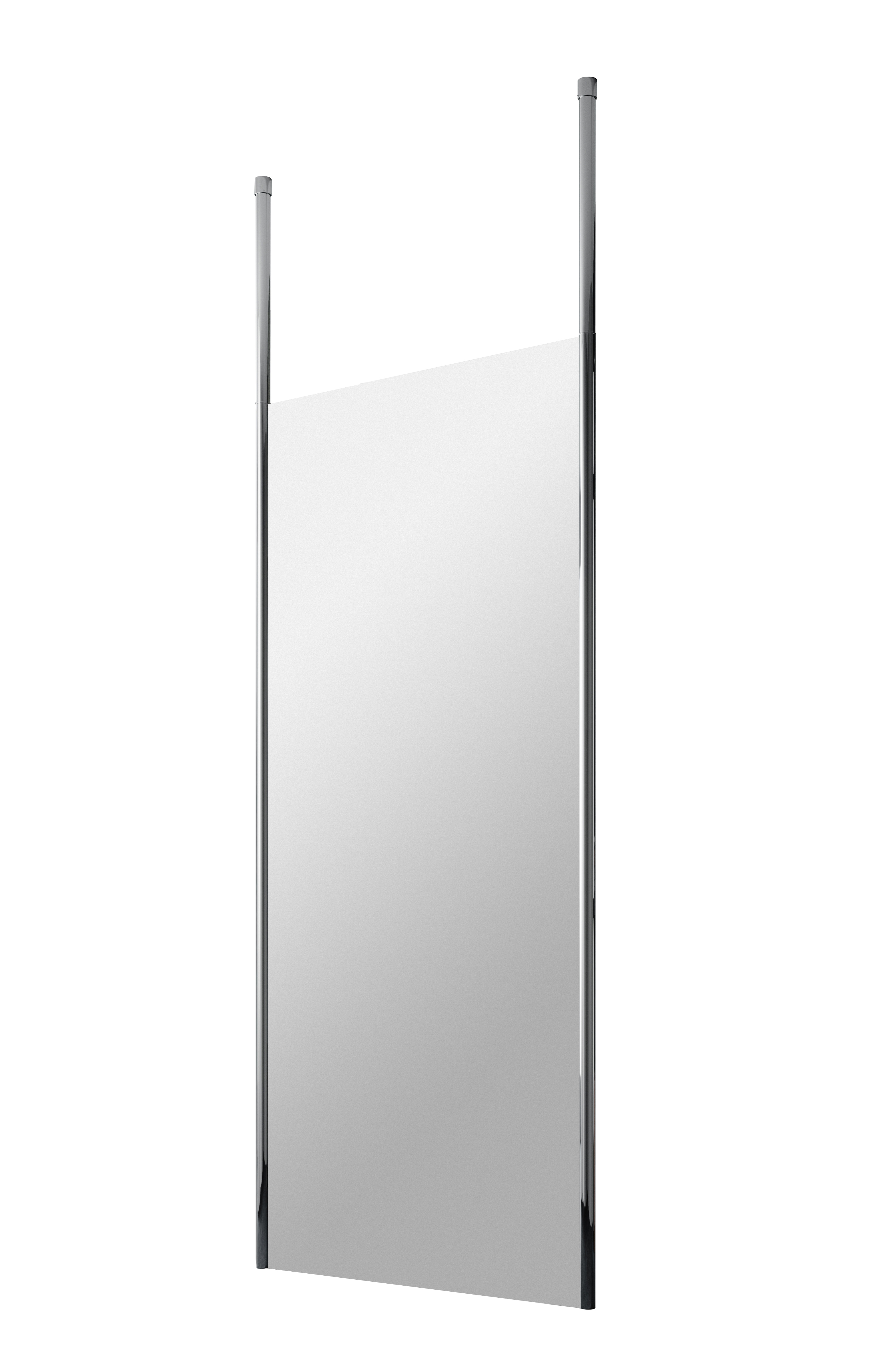 Hudson Reed Wetroom Screen Chrome 700mm with Ceiling Post GPCP070