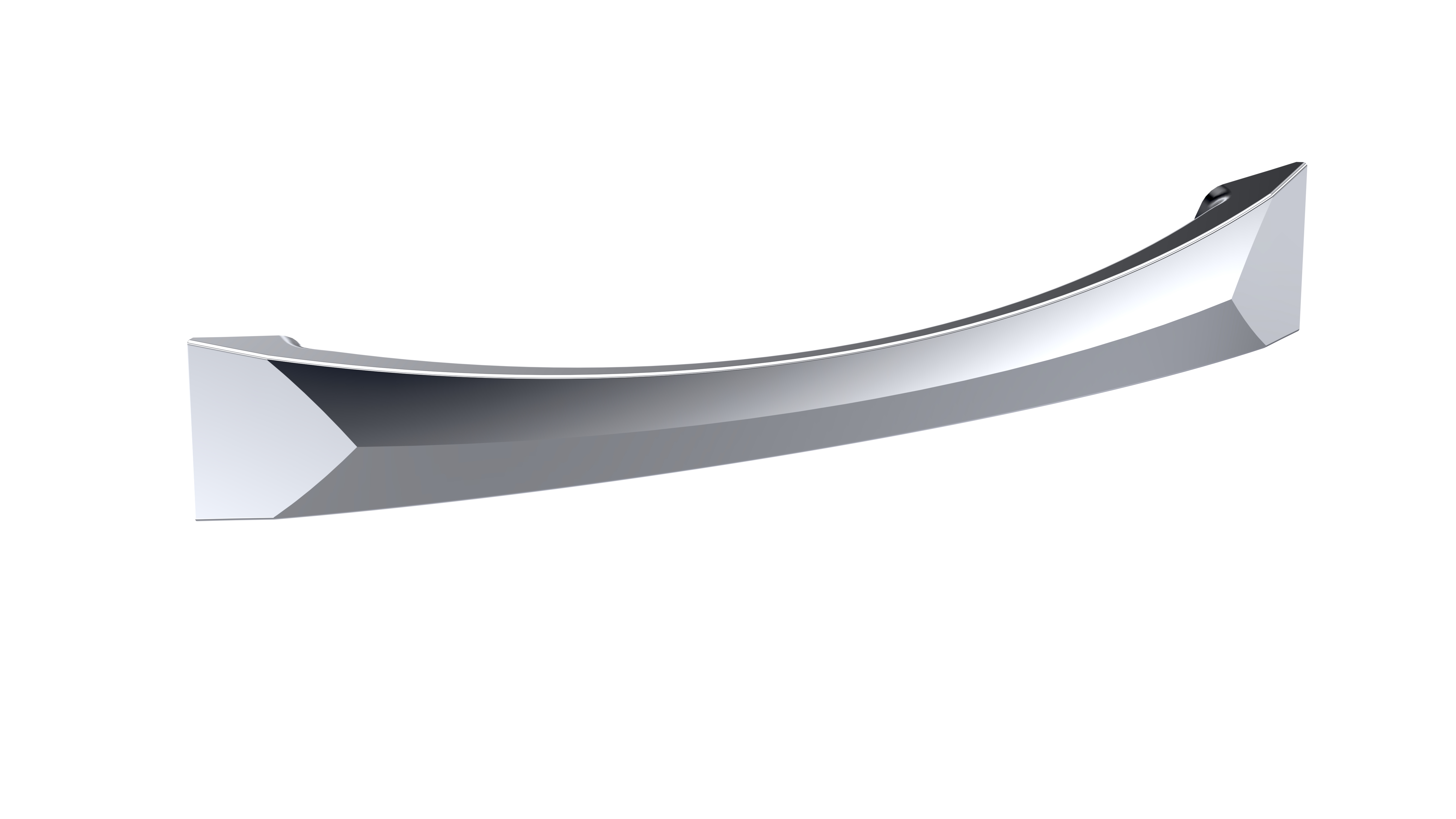 Hudson Reed Nuie Satin Nickel D Shaped Handle 128mm H005