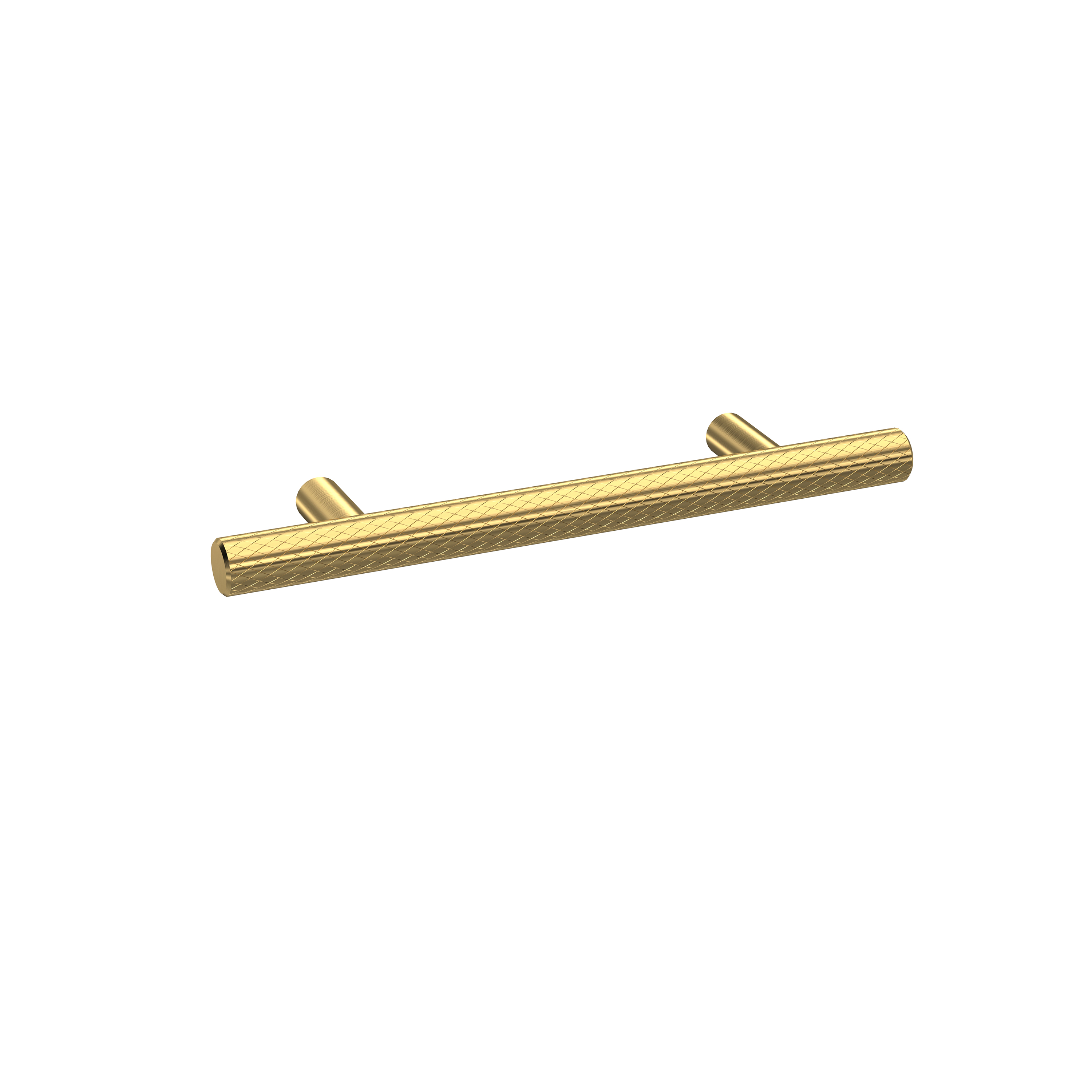 Hudson Reed Nuie Brushed Brass Knurled Bar Handle 96mm H030