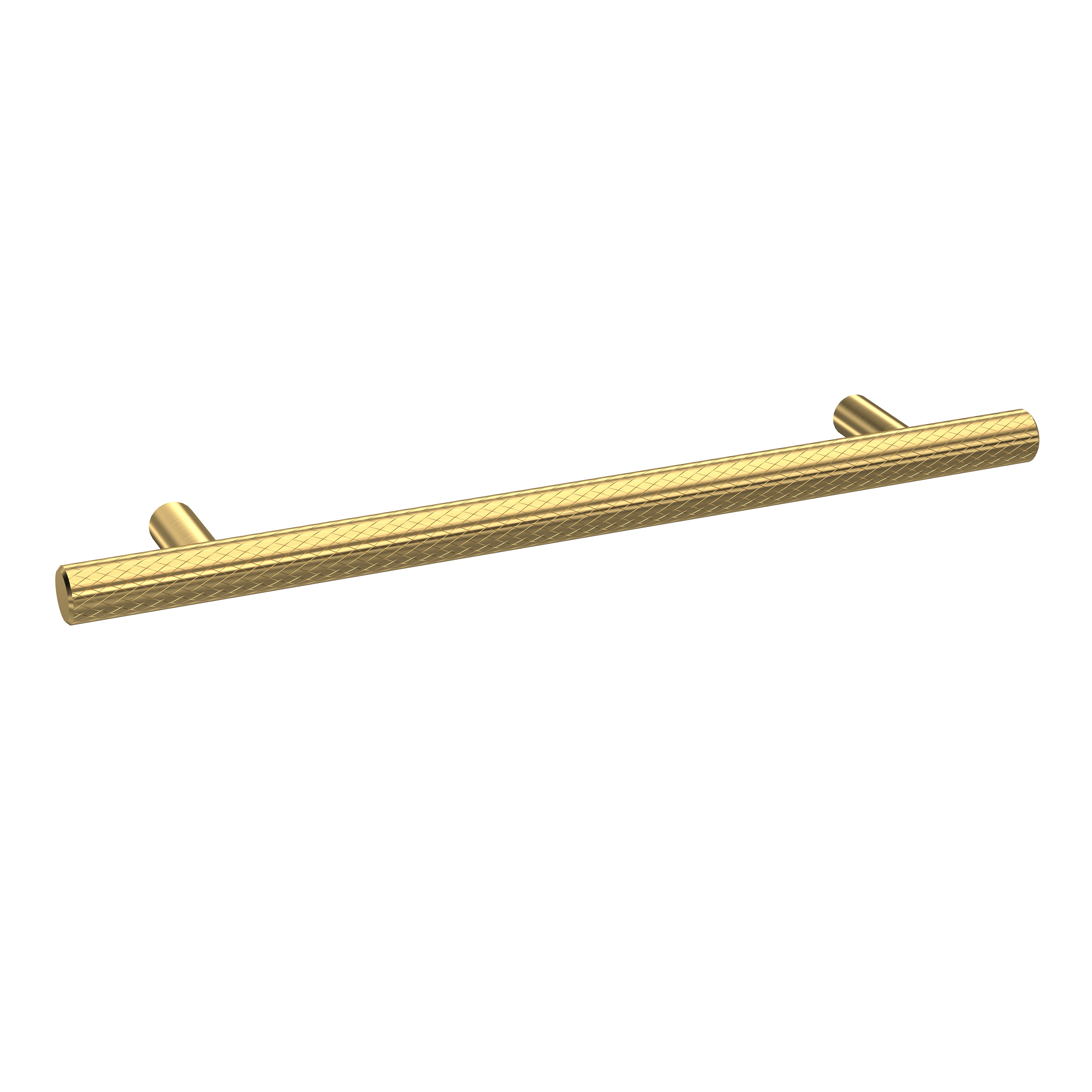 Hudson Reed Nuie Brushed Brass Knurled Bar Handle 160mm H031