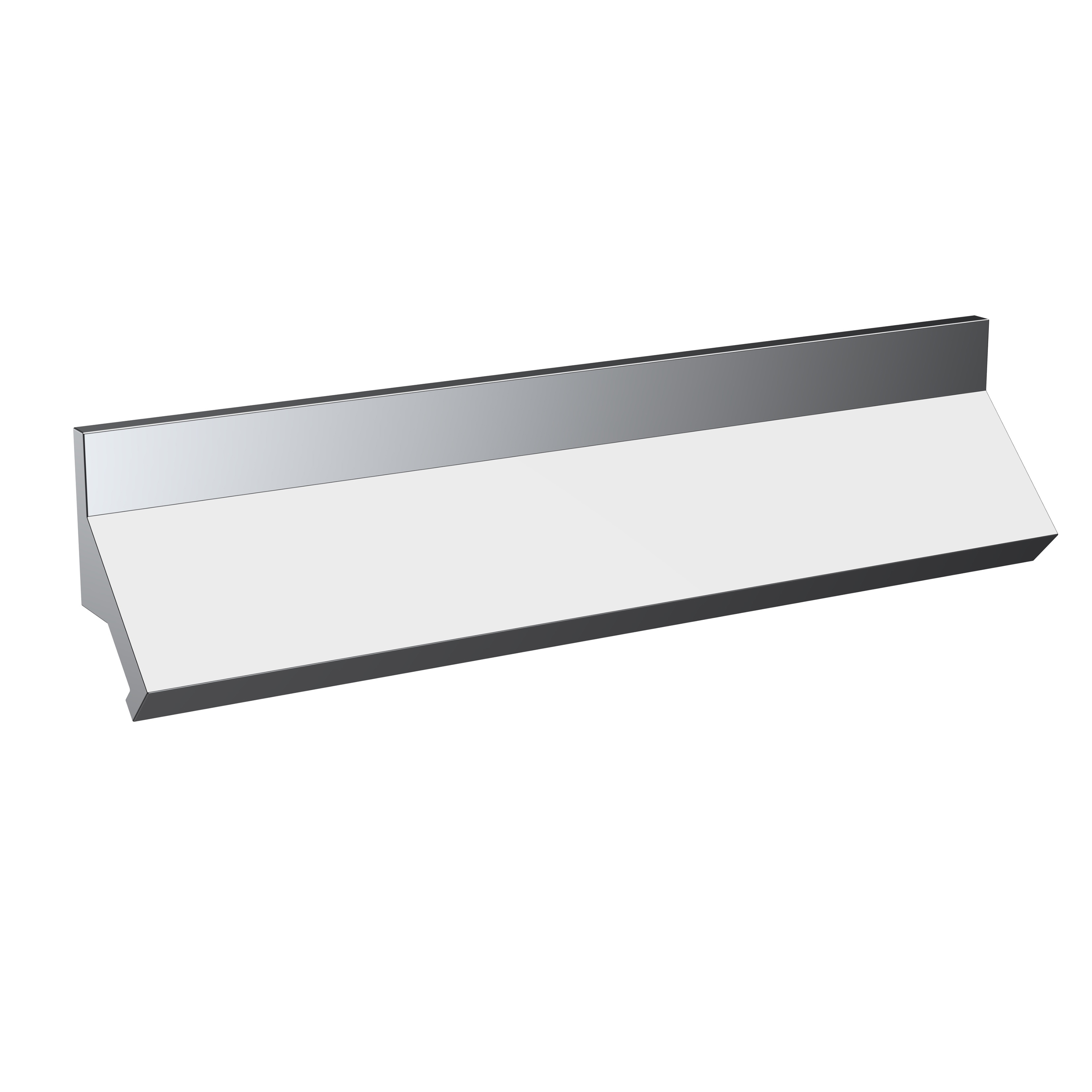 Hudson Reed Nuie Chrome Finger Pull Handle 224mm H108