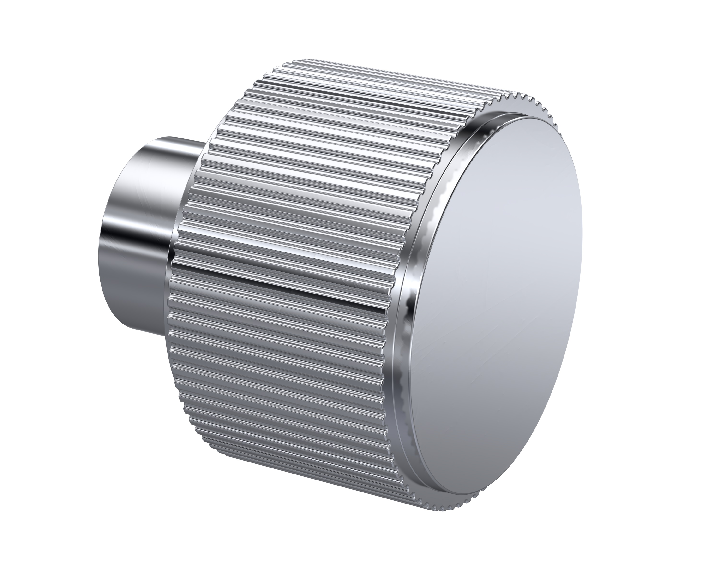 Hudson Reed Nuie Chrome Fluted Furniture Knob H117