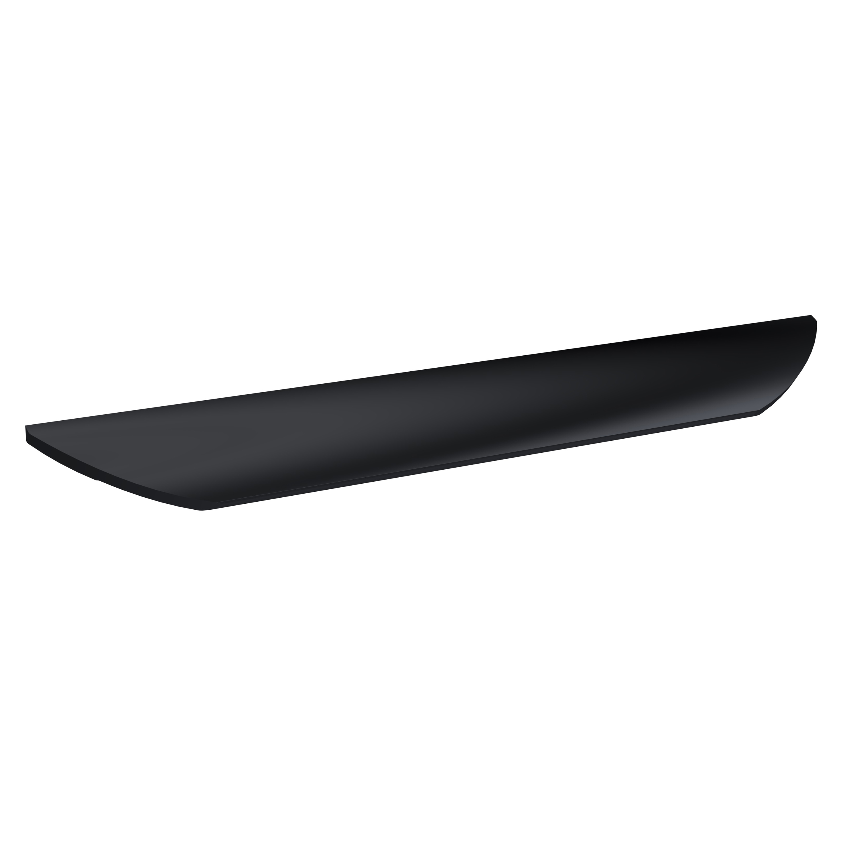 Hudson Reed Nuie Black Finger Pull Handle 224mm H210