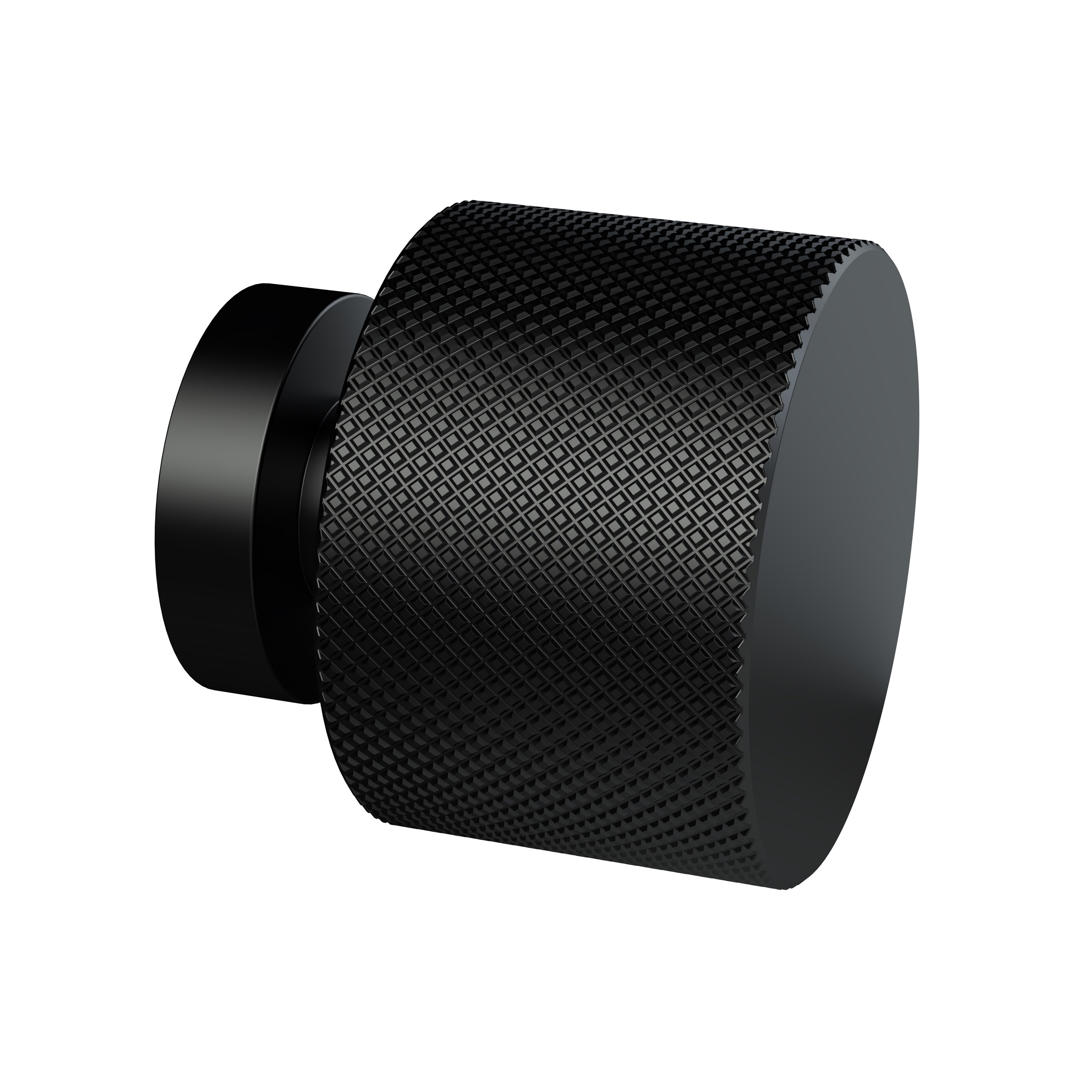 Hudson Reed Nuie Black Knurled Round Knob H214