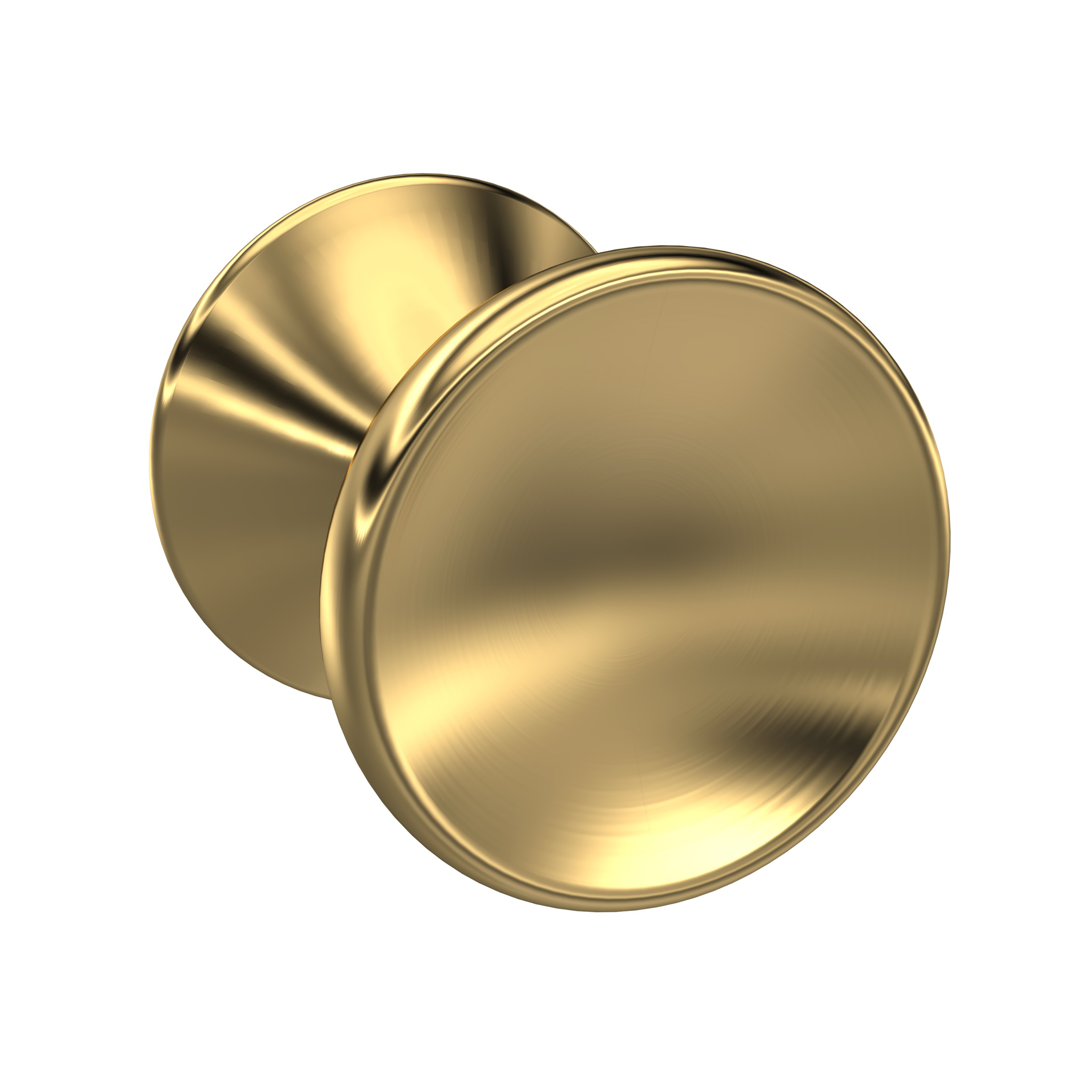 Hudson Reed Nuie Brushed Brass Indented Round Knob H313