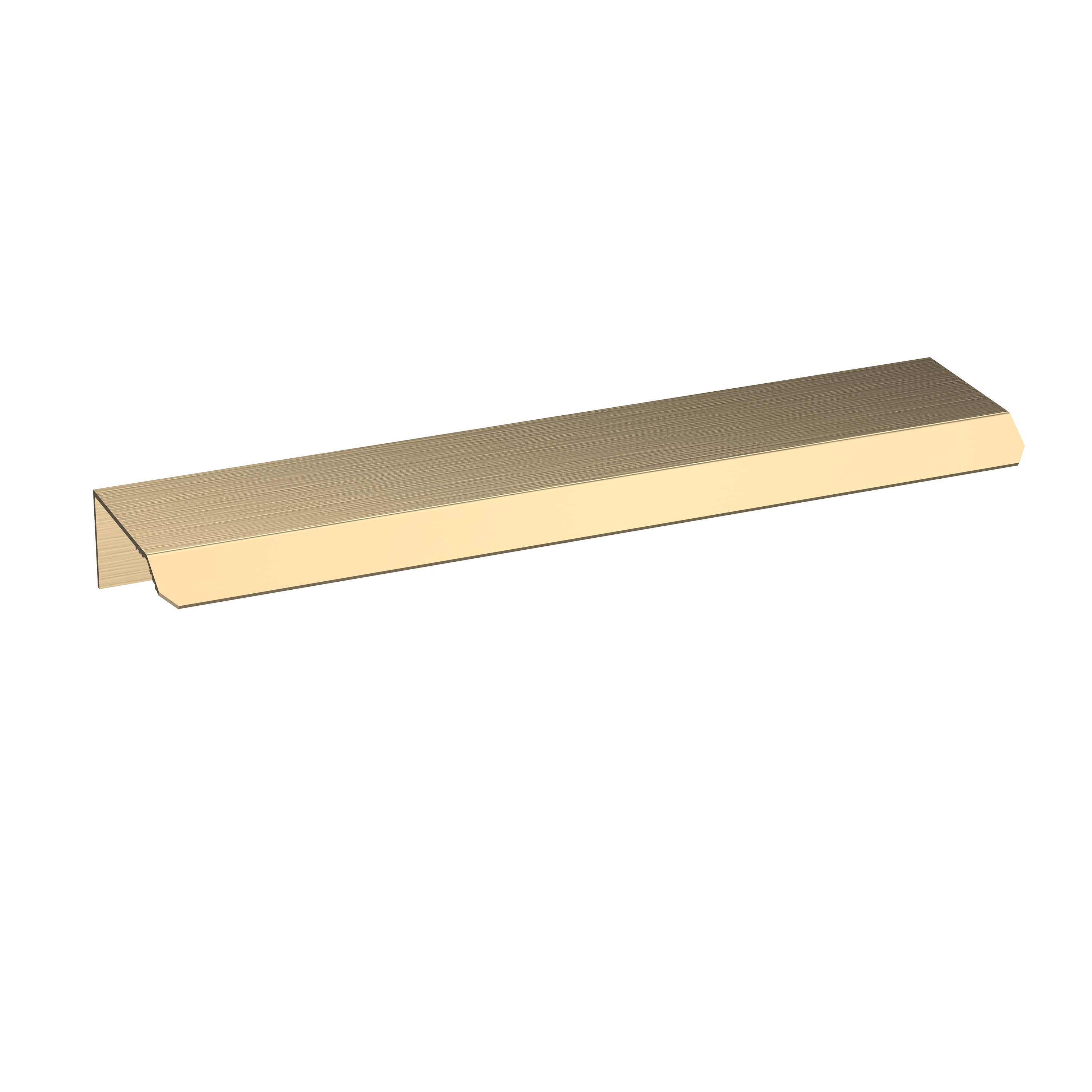 Hudson Reed Nuie Brushed Brass Finger Pull Handle 150mm H324