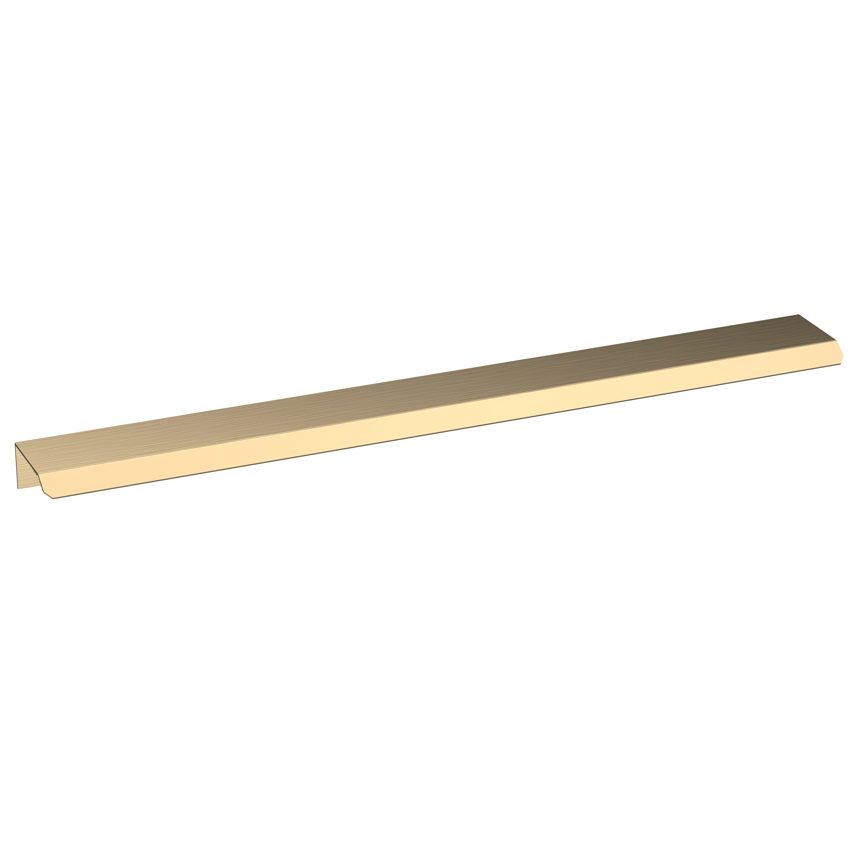 Hudson Reed Nuie Brushed Brass Finger Pull Handle 300mm H325