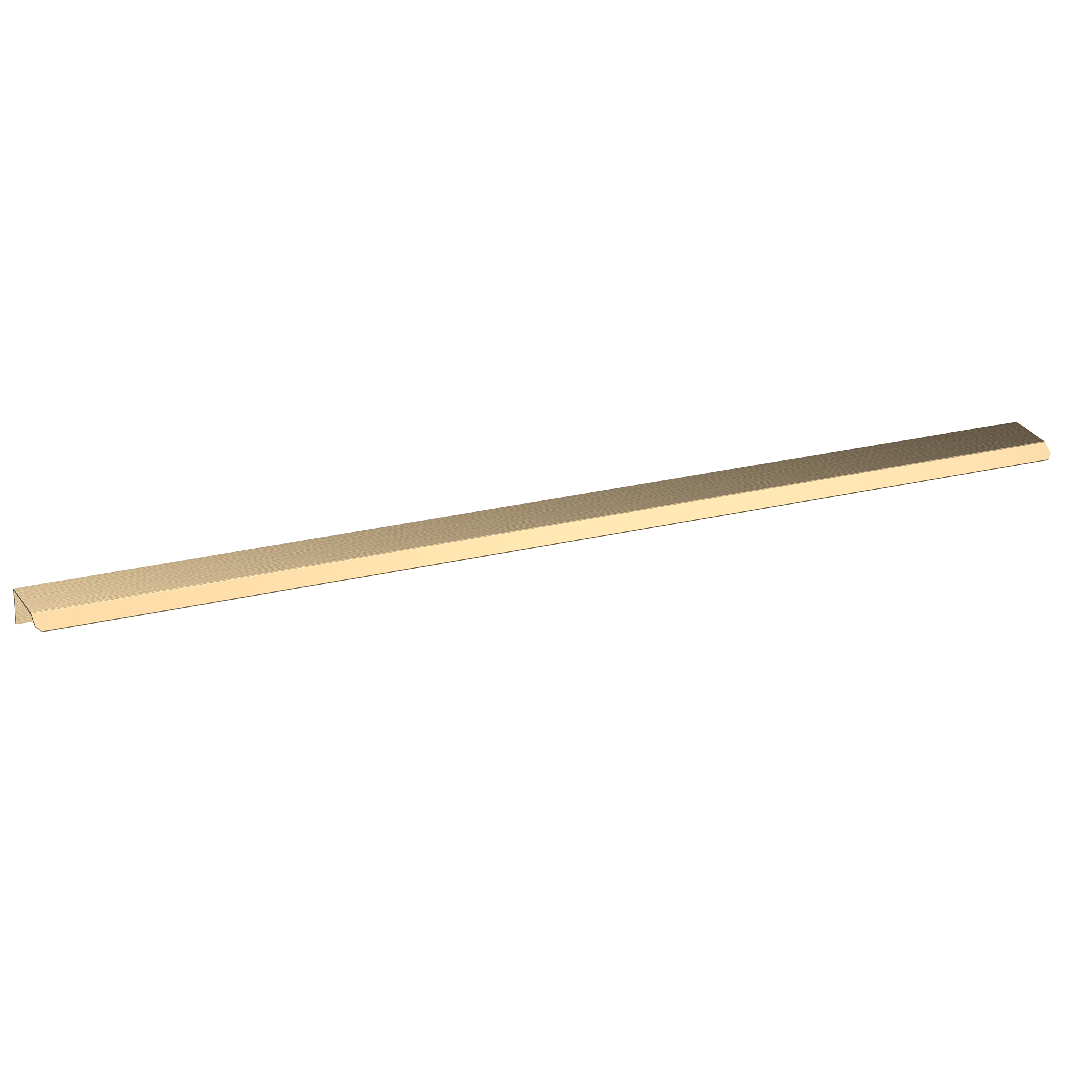 Hudson Reed Nuie Brushed Brass Finger Pull Handle 500mm H326