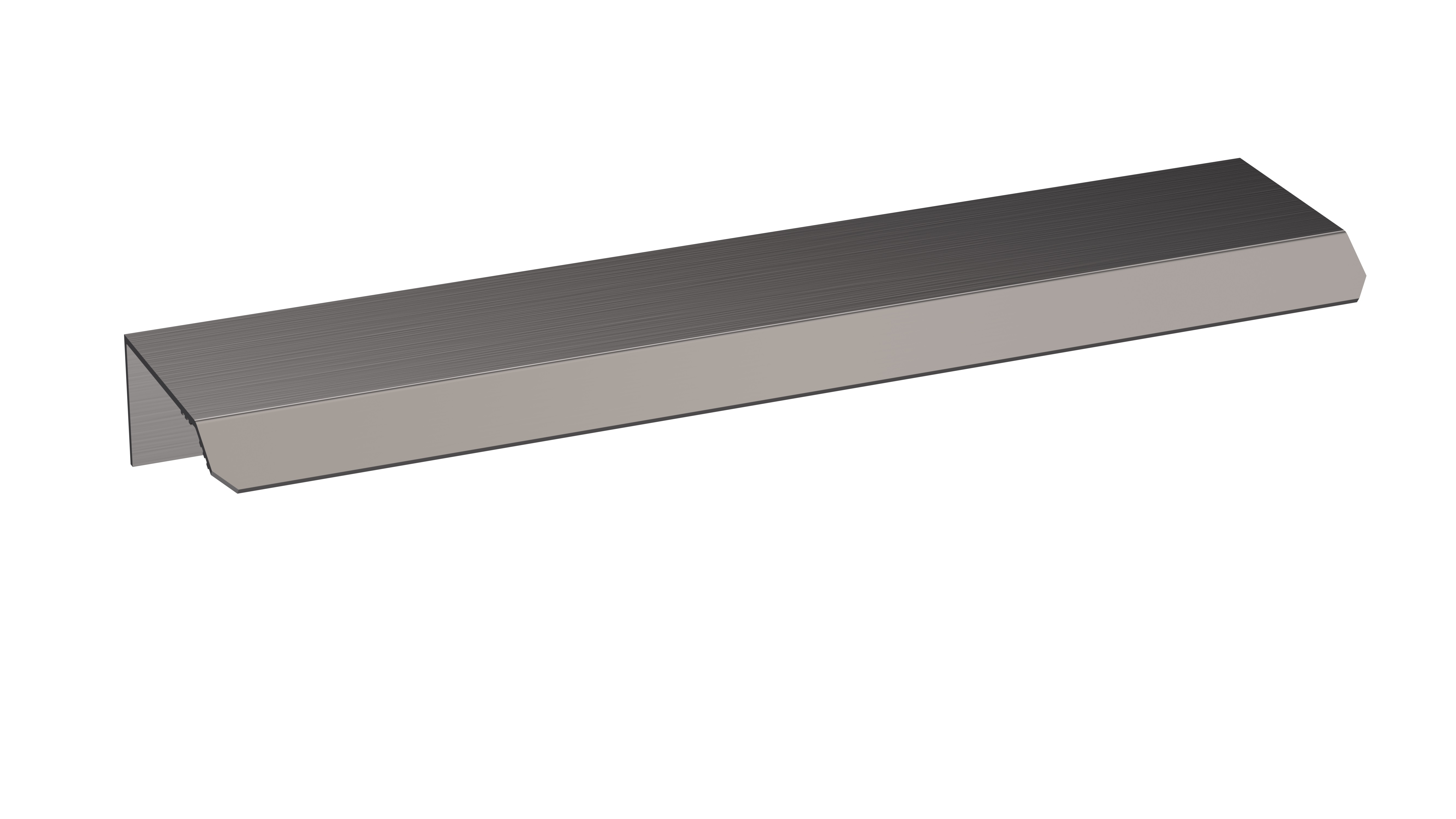 Nuie Brushed Pewter Finger Pull Handle 150mm H724