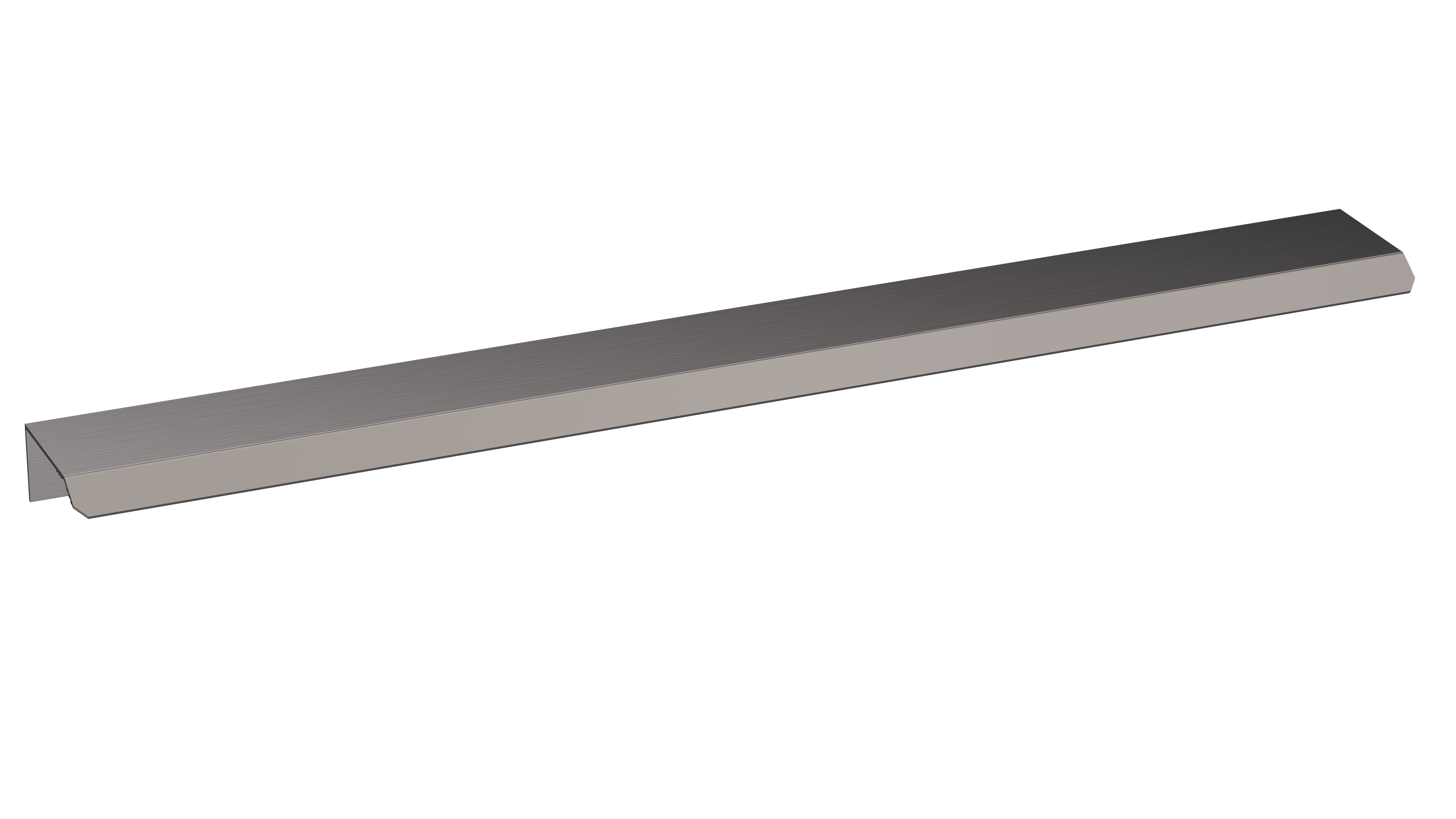 Nuie Brushed Pewter Finger Pull Handle 300mm H725
