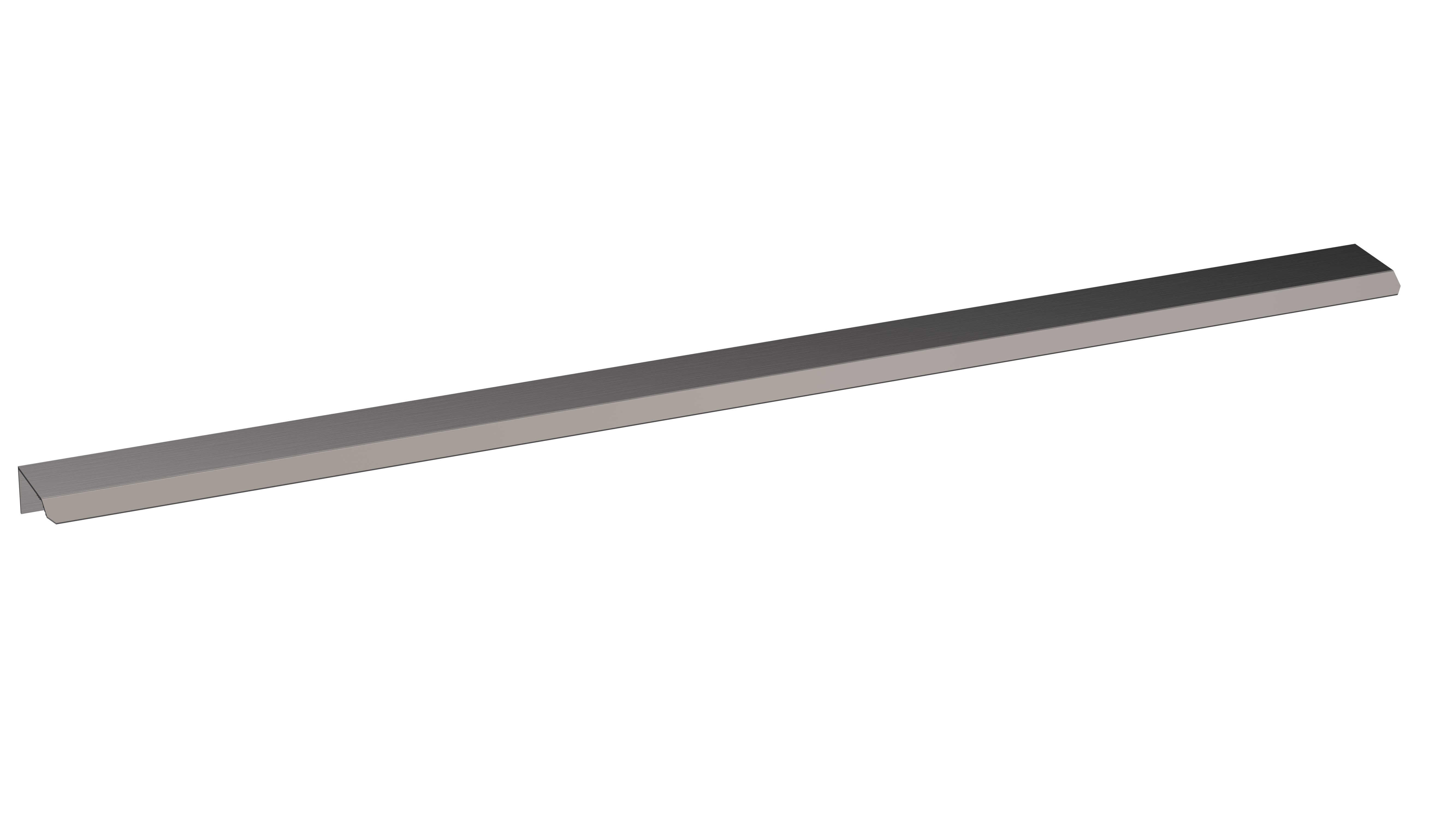 Nuie Brushed Pewter Finger Pull Handle 500mm H726