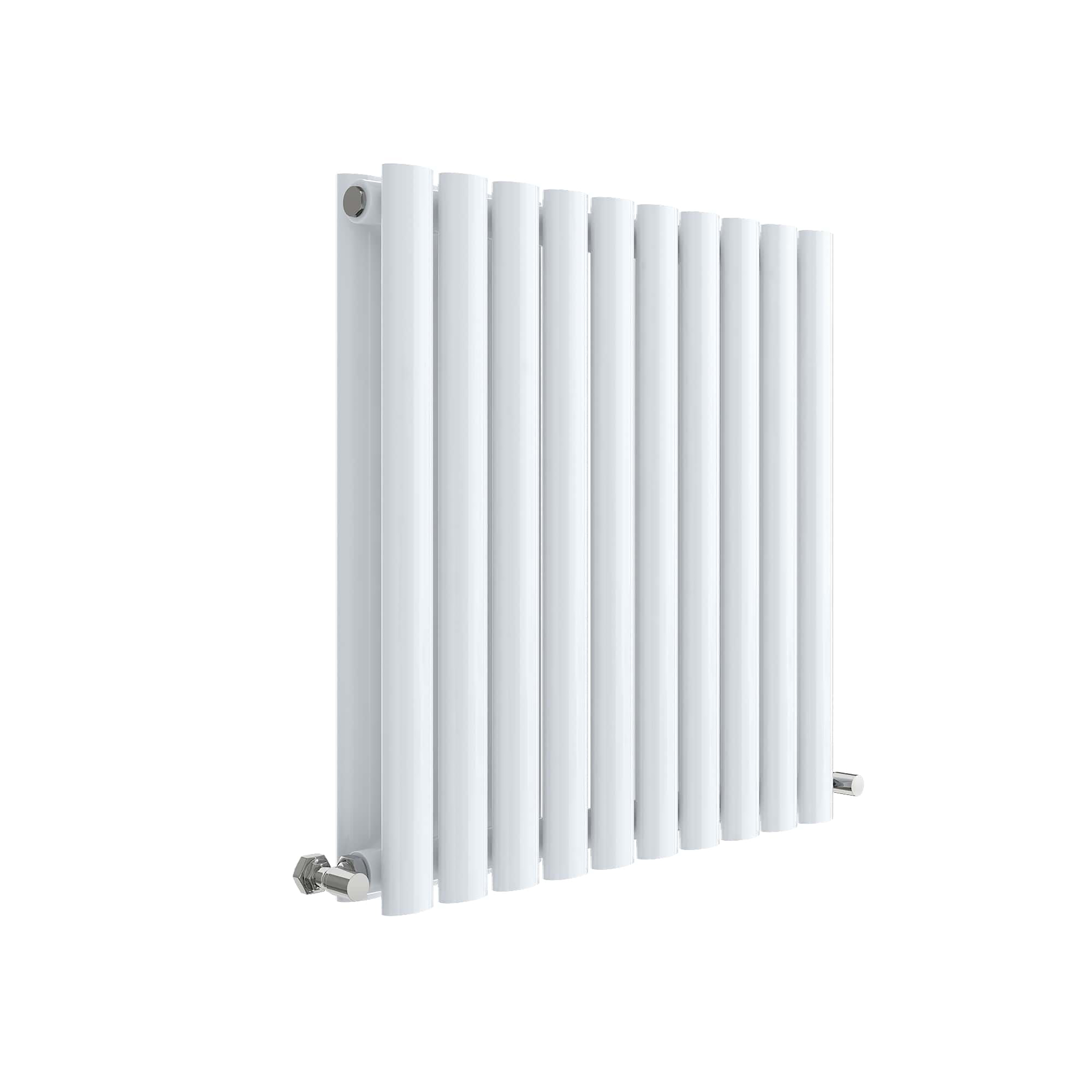 Hudson Reed Nuie Revive White High Gloss Horizontal Double Panel Radiator 600 x 586 HL338D