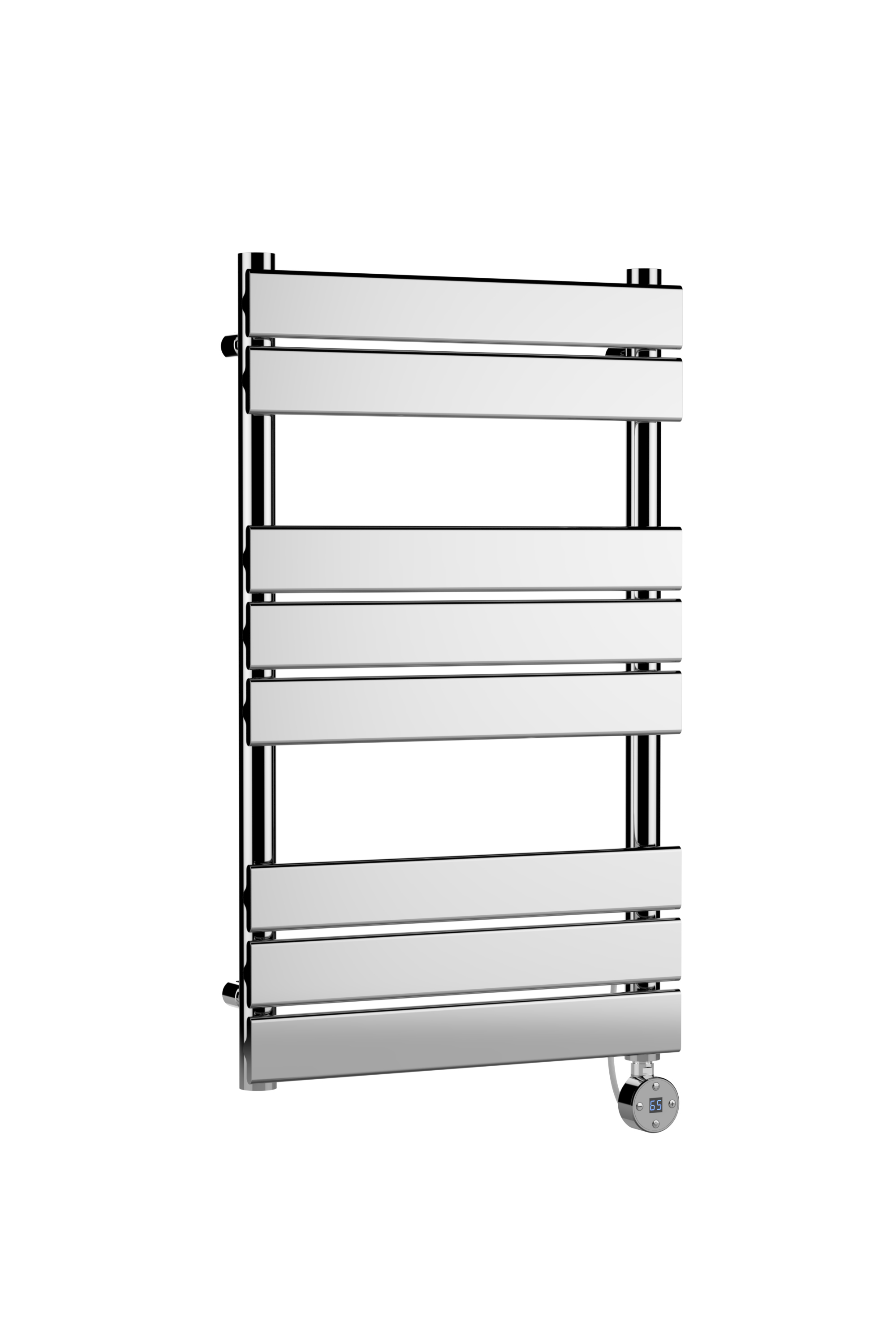 Hudson Reed Nuie Electric Flat Panel Towel Rail Chrome Square Radiator 840x500 HL358