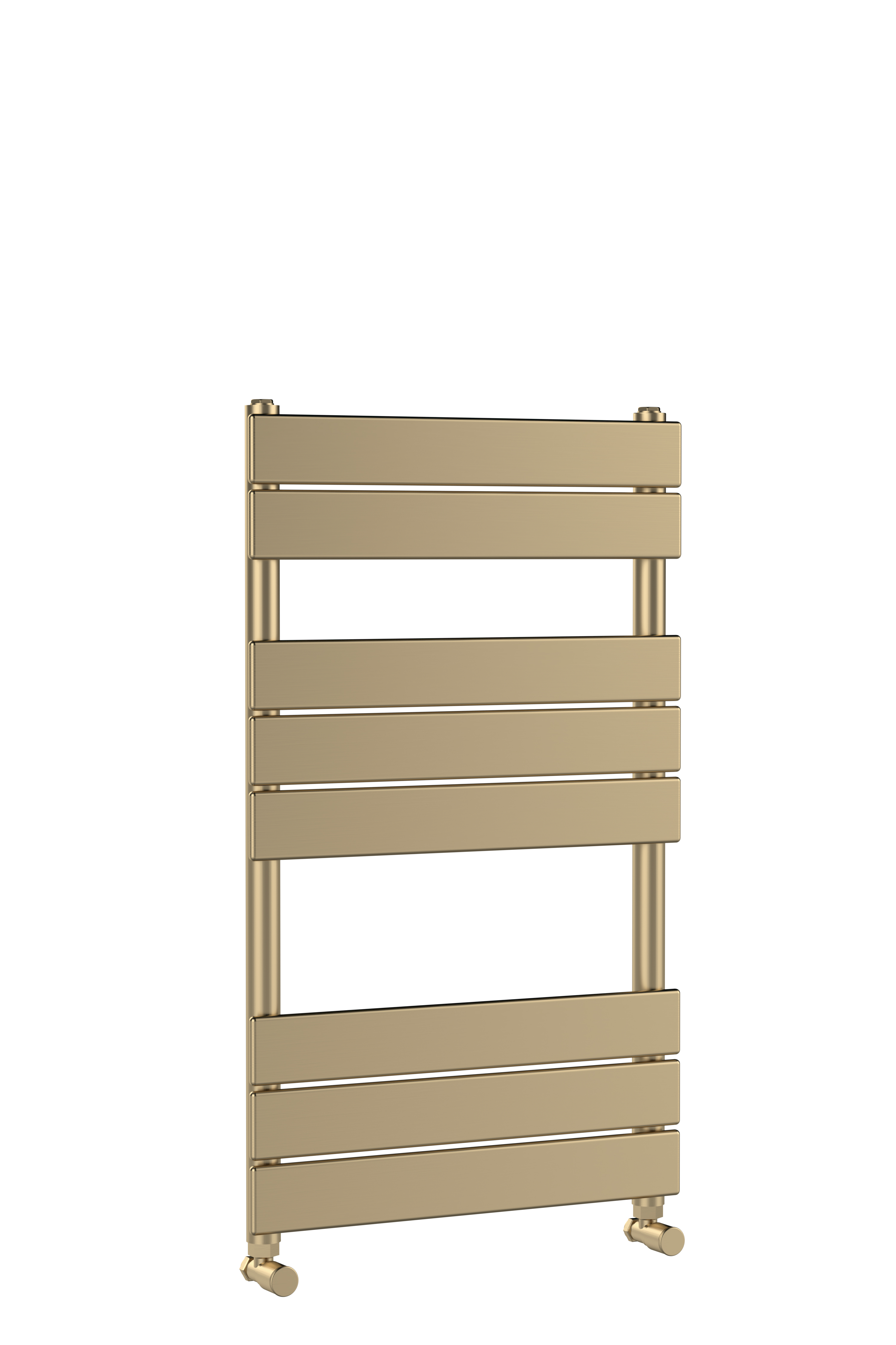 Hudson Reed Nuie Piazza Brushed Brass Square Flat Towel Radiator 840x500 HL882