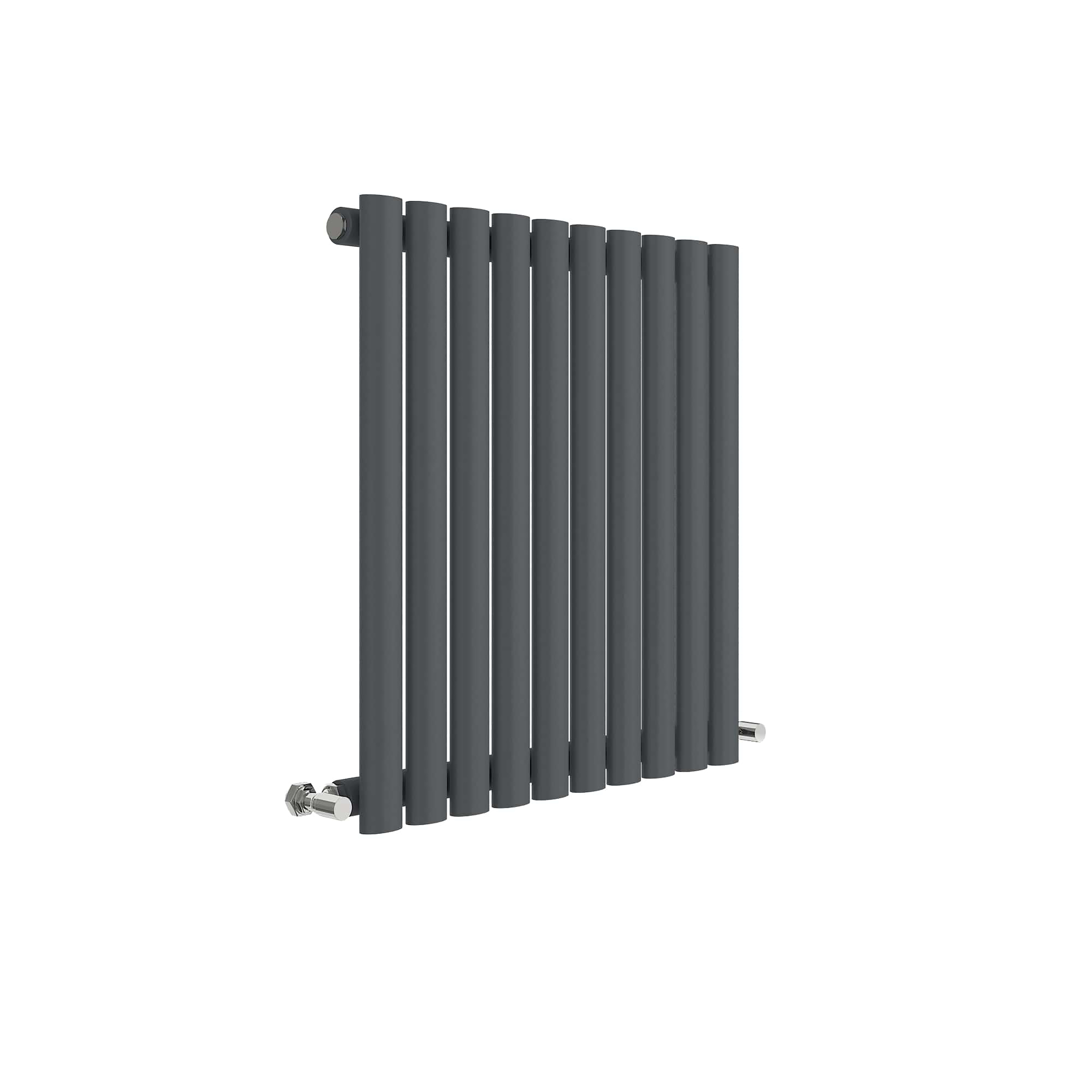 Hudson Reed Nuie Revive Anthracite Horizontal Single Panel Radiator 600 x 586 HLA38