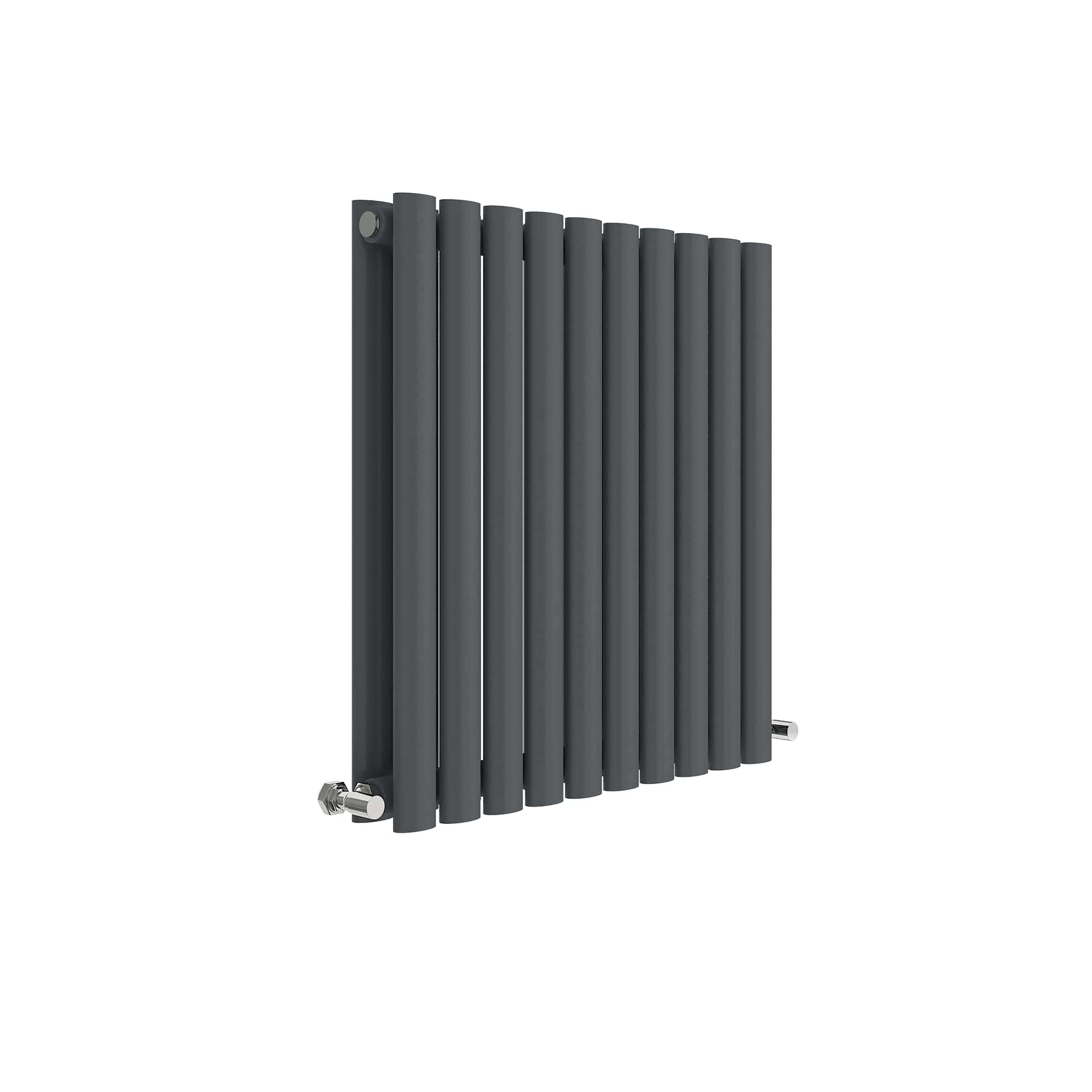 Hudson Reed Nuie Revive Anthracite Horizontal Double Panel Radiator 600 x 586 HLA38D