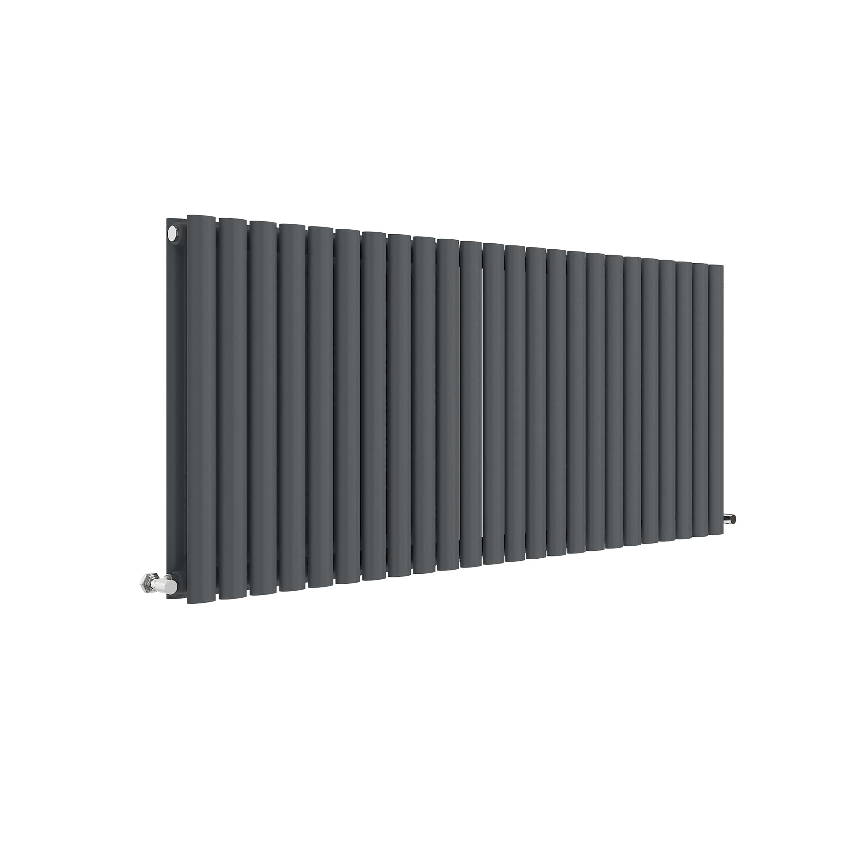 Hudson Reed Nuie Revive Anthracite Horizontal Double Panel Radiator 600 x 1398 HLA40D