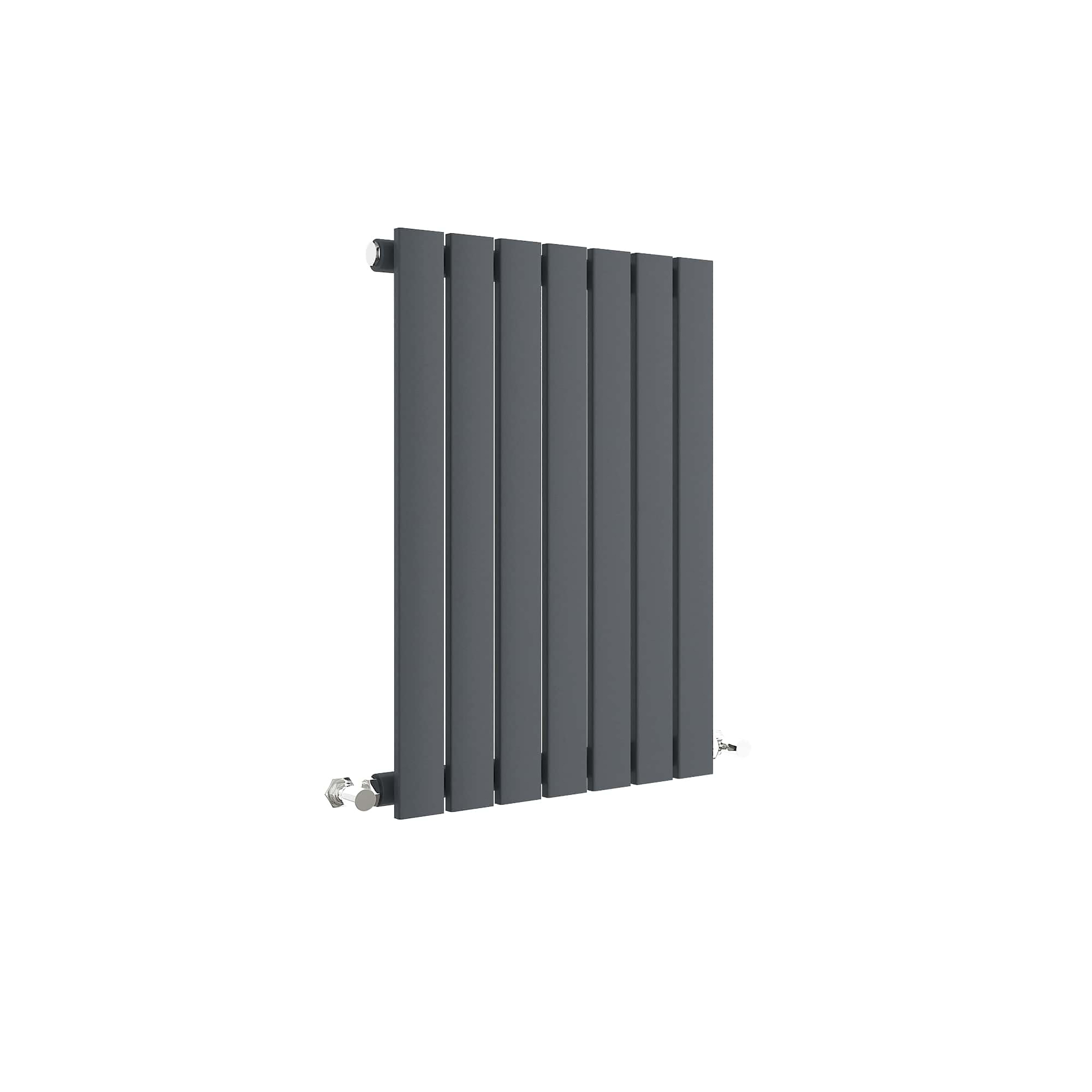 Hudson Reed Nuie Sloane Anthracite Horizontal Single Panel Radiator 600 x 412 HLA54