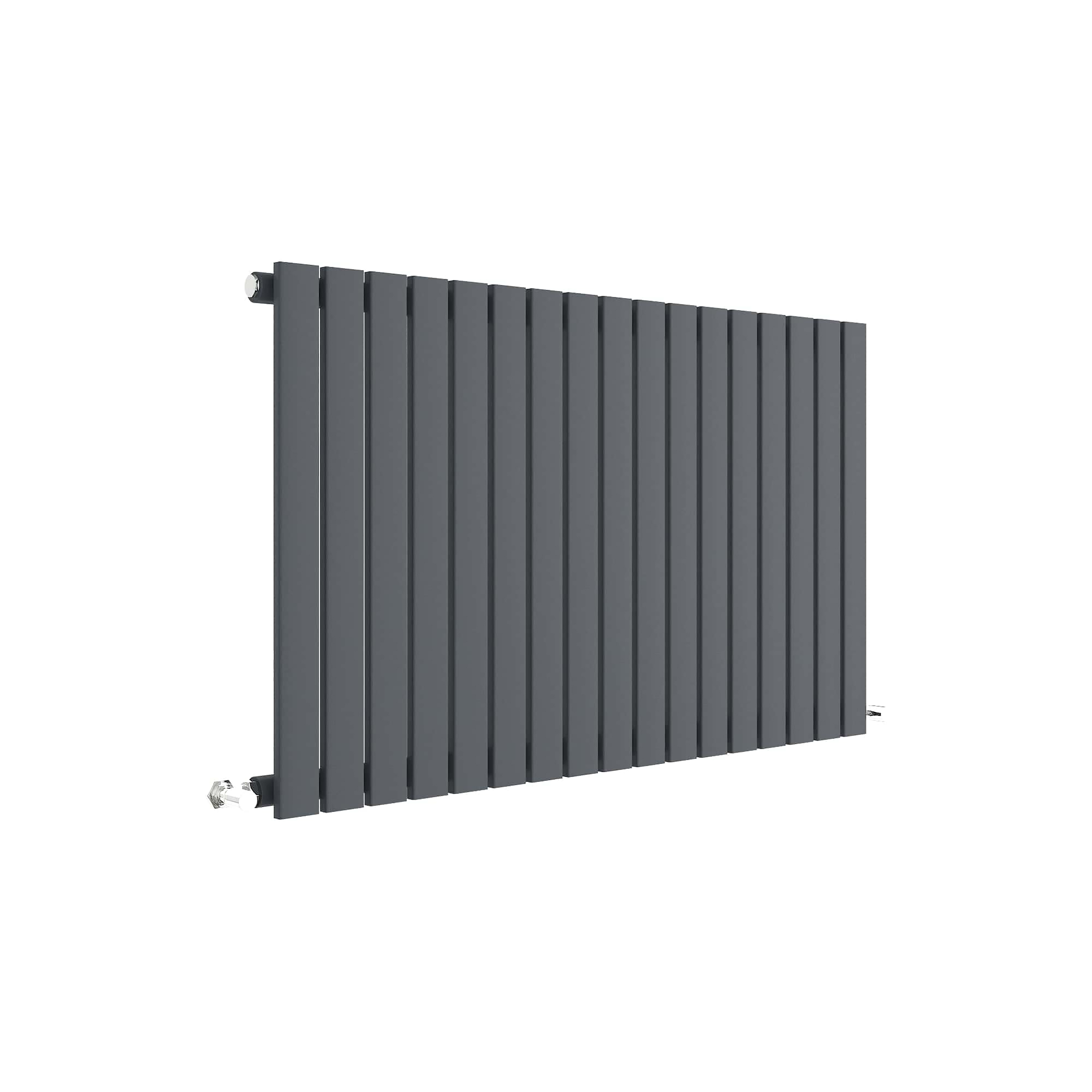 Hudson Reed Nuie Sloane Anthracite Horizontal Single Panel Radiator 600 x 992 HLA56