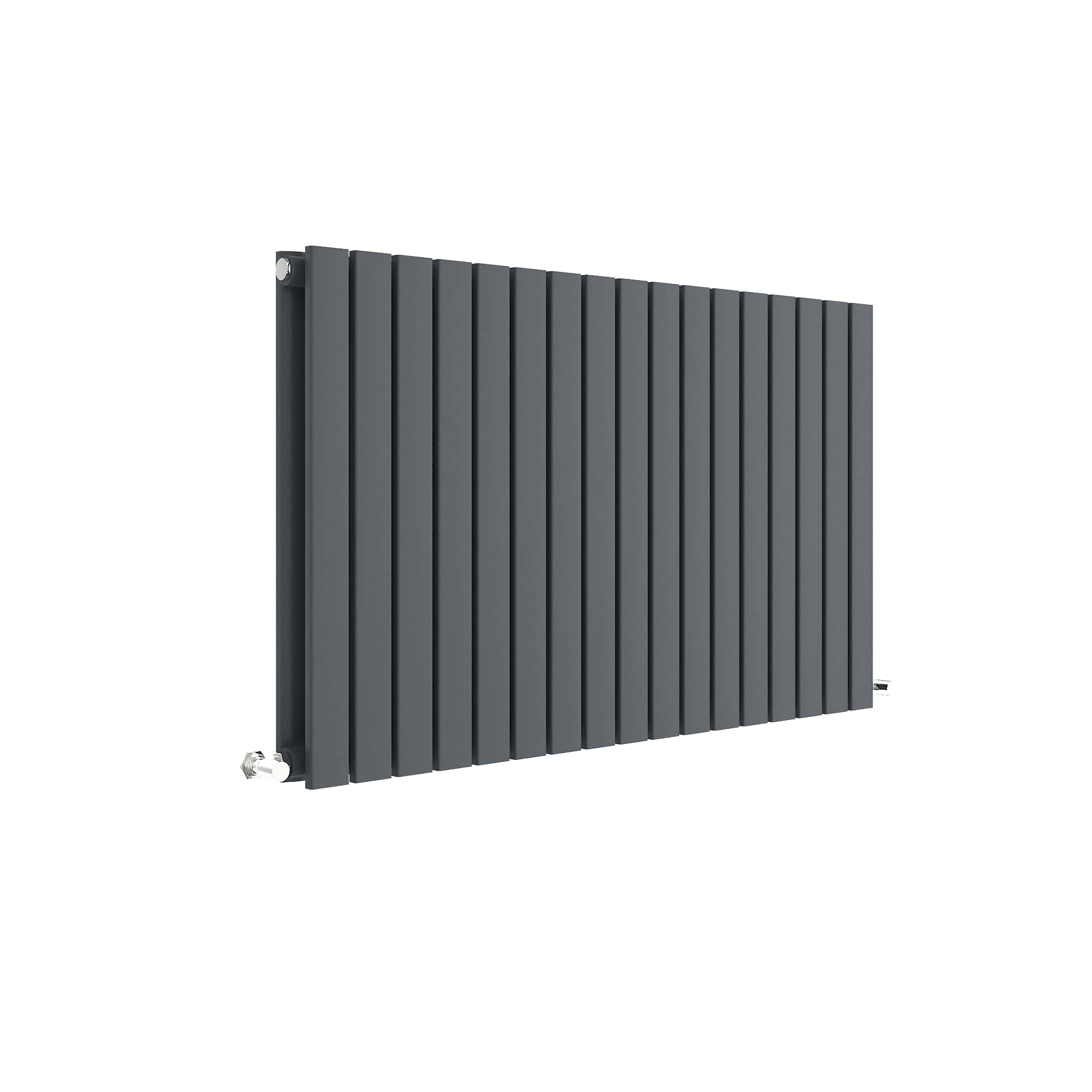 Hudson Reed Nuie Sloane Anthracite Horizontal Double Panel Radiator 600 x 992 HLA56D