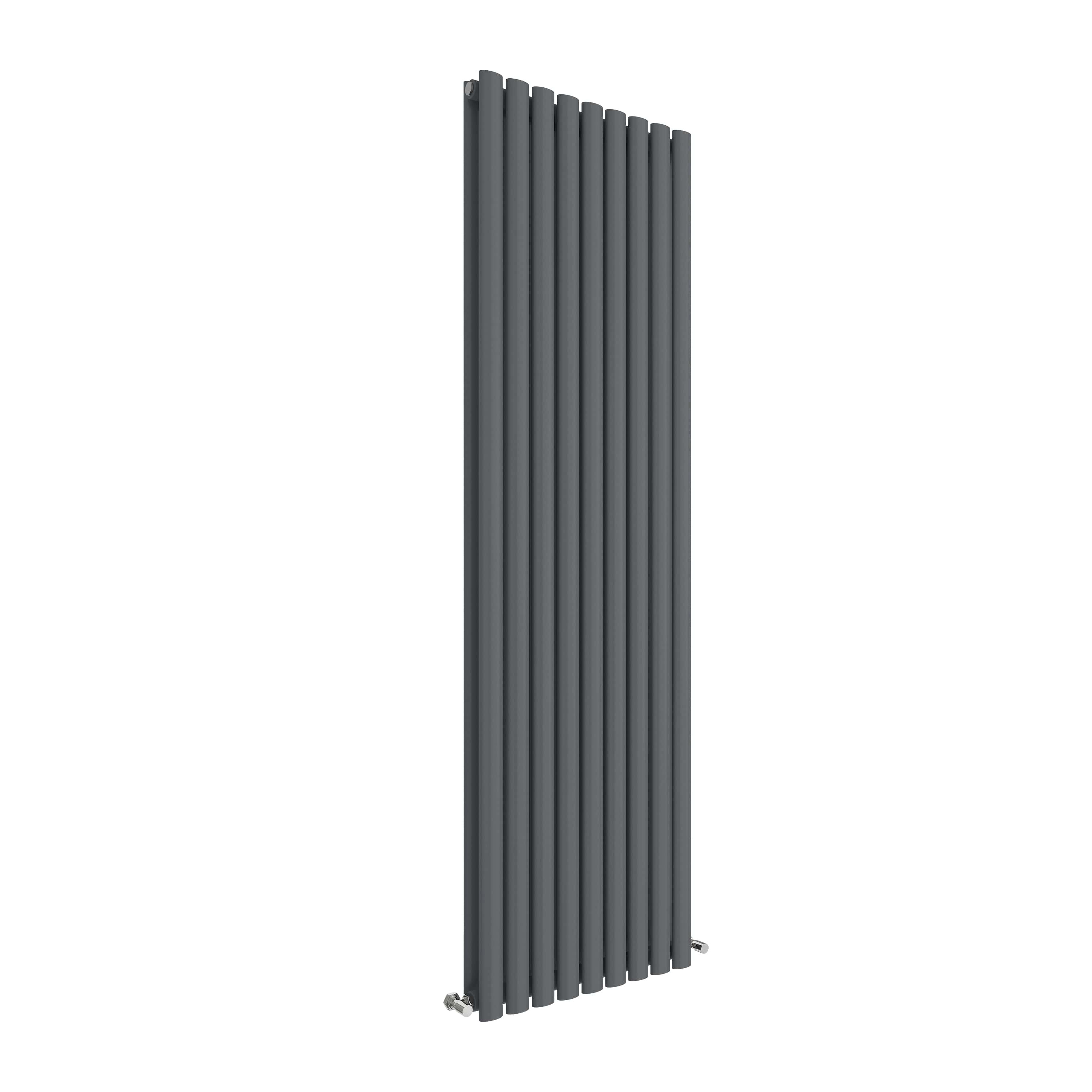 Hudson Reed Nuie Revive Anthracite Vertical Double Panel Radiator 1800 x 528 HLA81