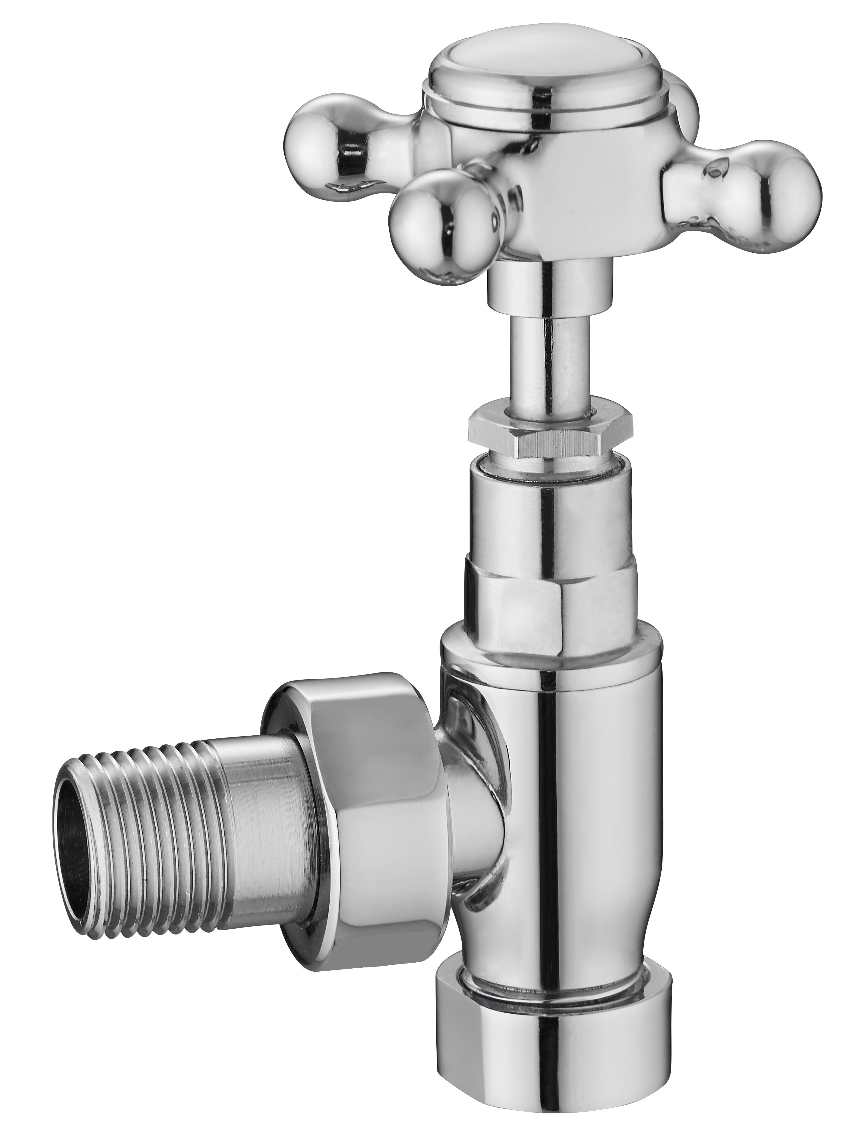 Hudson Reed Nuie Radiator Valves Chrome Angled Valve Pack pairs HT300