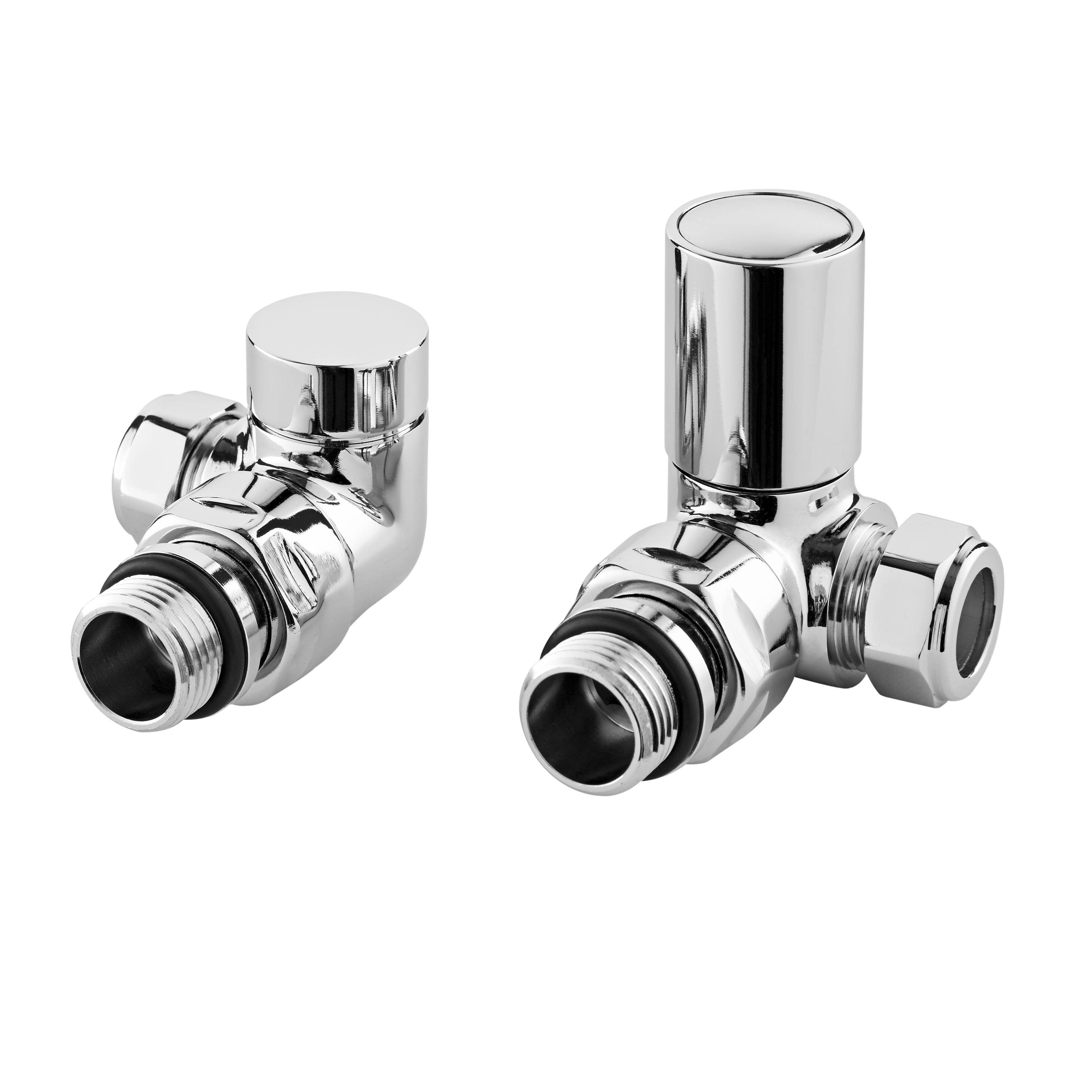 Hudson Reed Nuie Radiator Valves Chrome Corner Valve Pack pairs HT321
