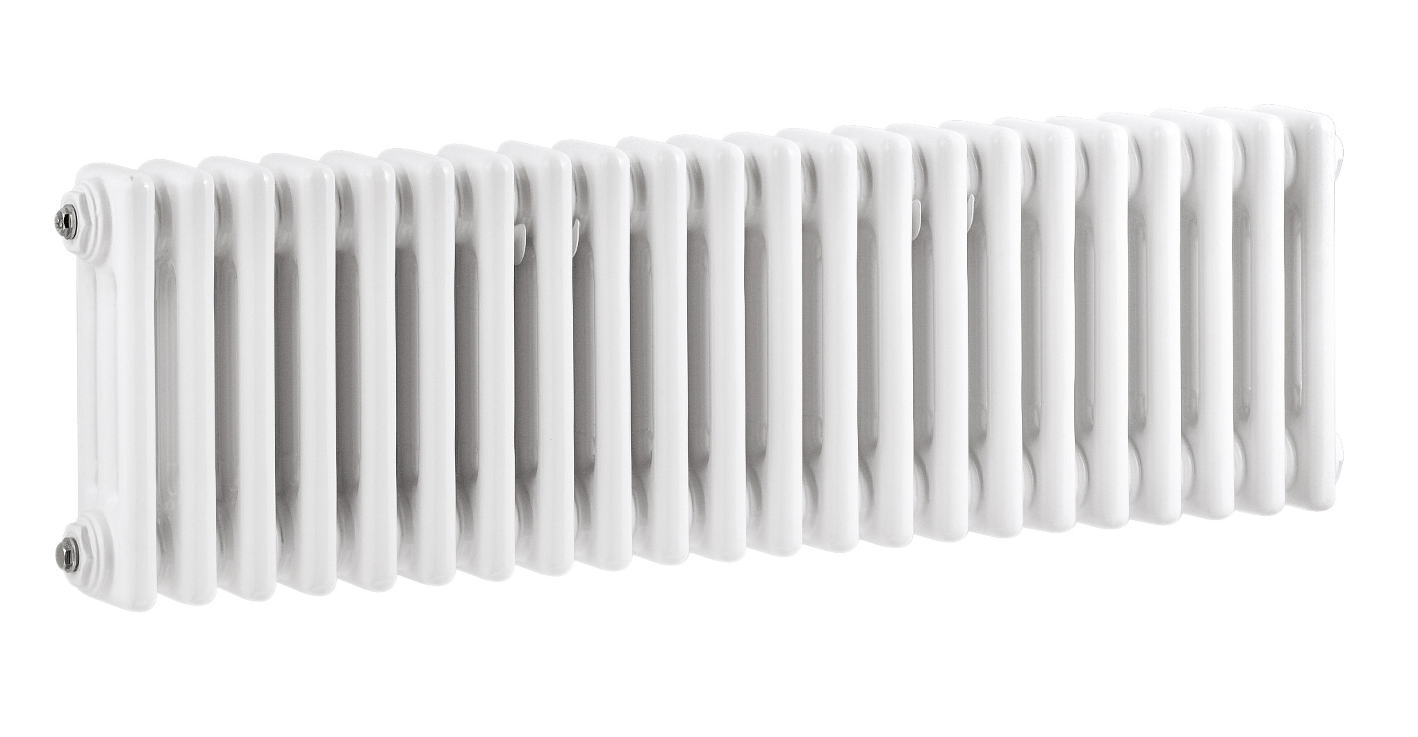 Hudson Reed Nuie Colosseum White Triple Column Traditional Radiator HX303